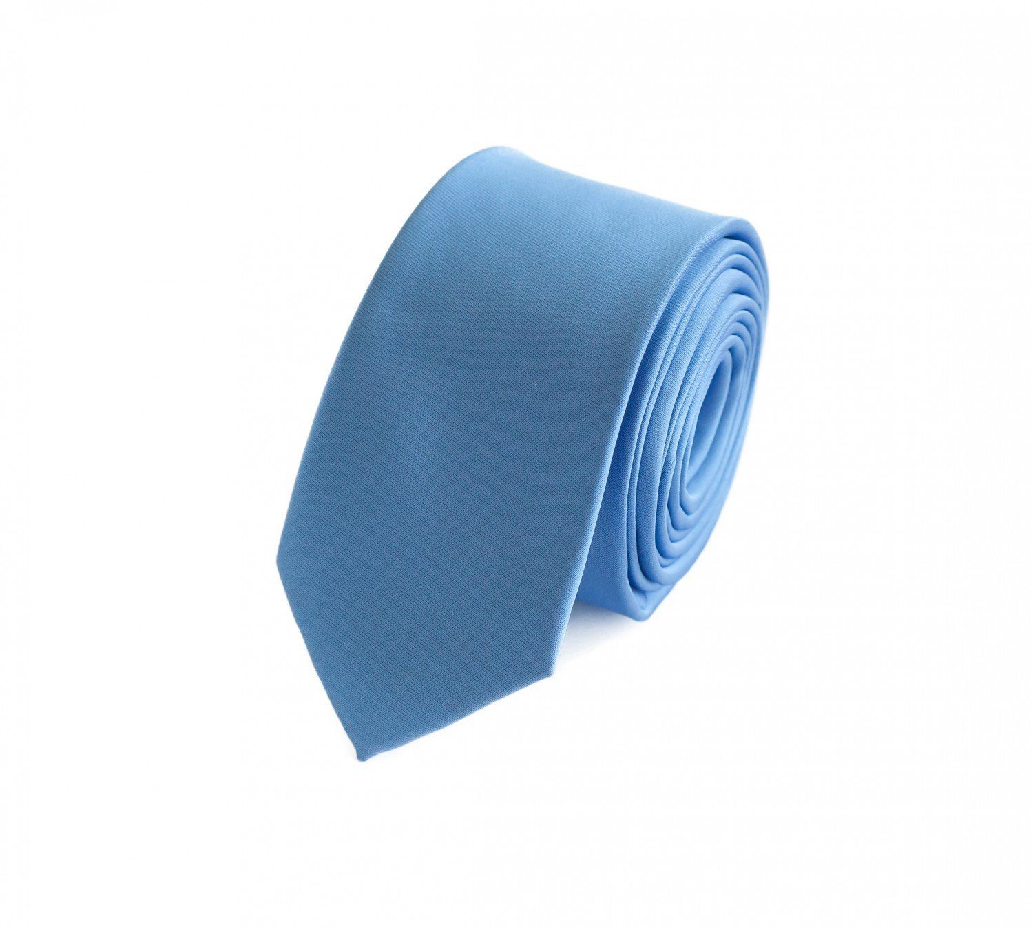 Schlipse 6cm Box, Herren Blautöne Unifarben) Himmel Einfarbig Krawatte Farini - Blau klassische Fabio (ohne Schmal in Krawatten (6cm), Männer