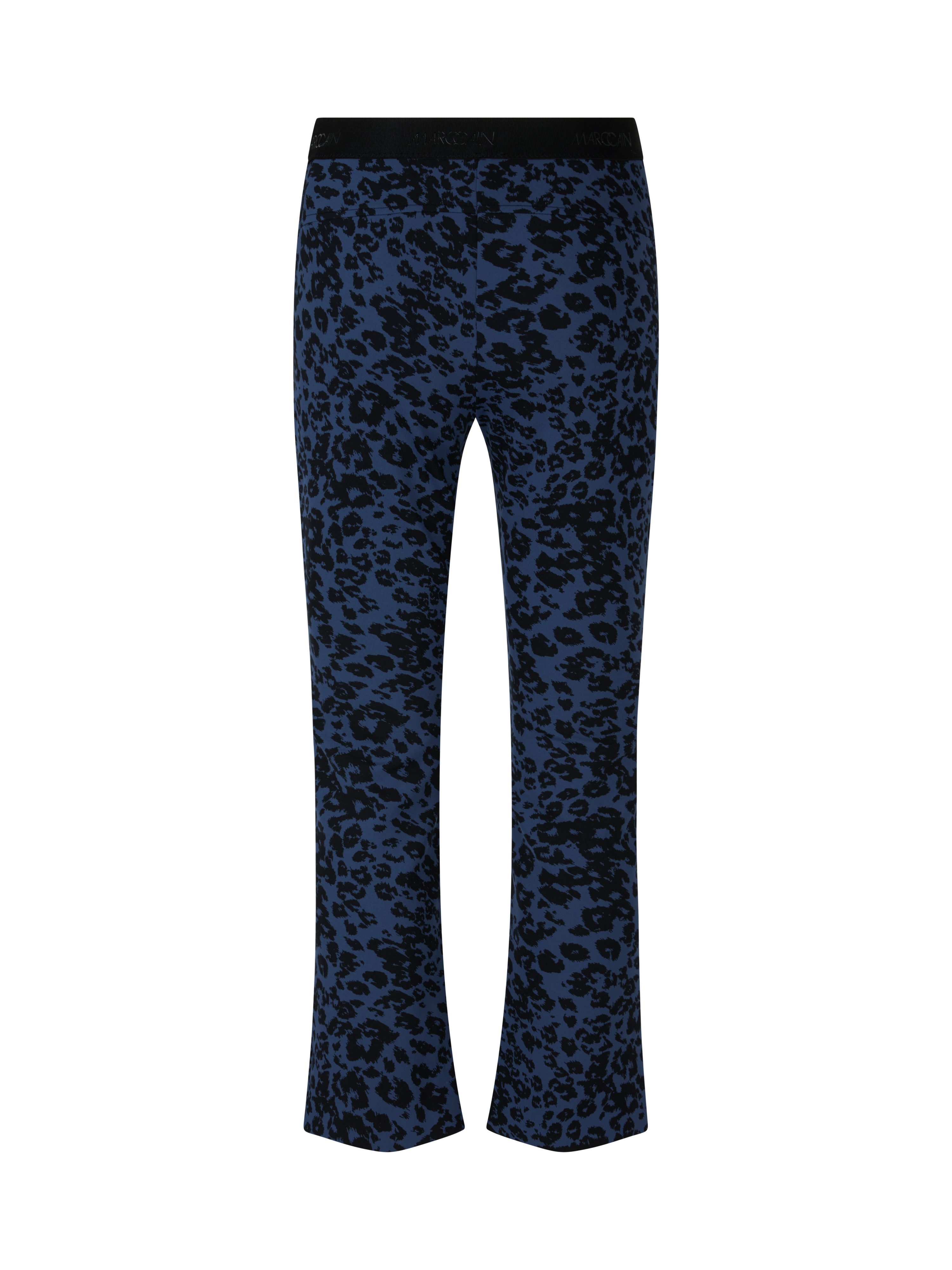 Marc Cain Leggings Sopo Collections Thema A Premium Damenmode auffälliger Leo-Print, breiter elastischer Bund