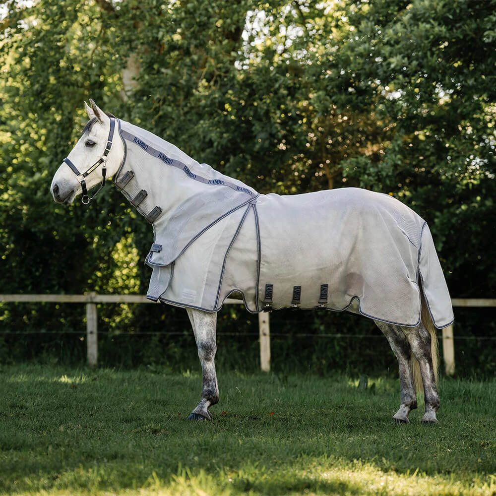 Pferde-Fliegendecke Horseware Rambo Optimo Protector Plus