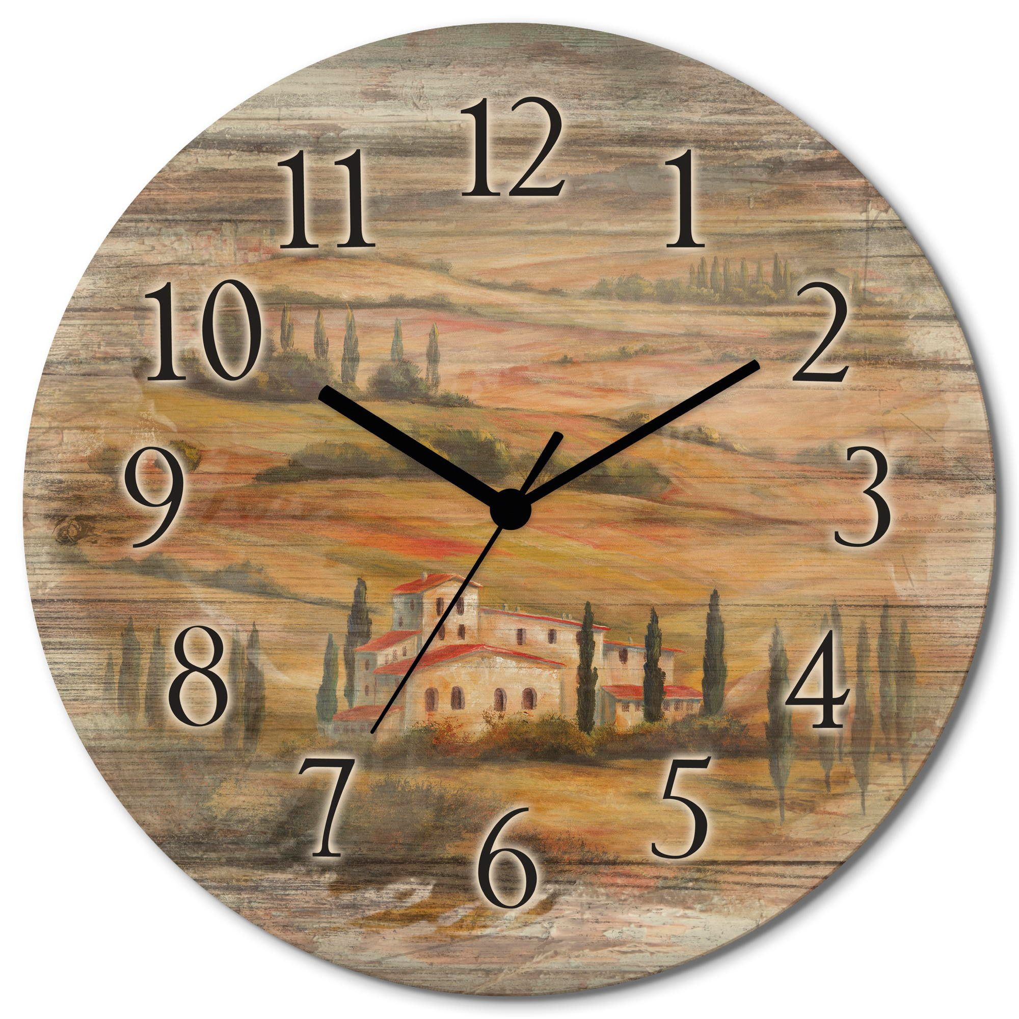 Wanduhr Toskanisches Tal