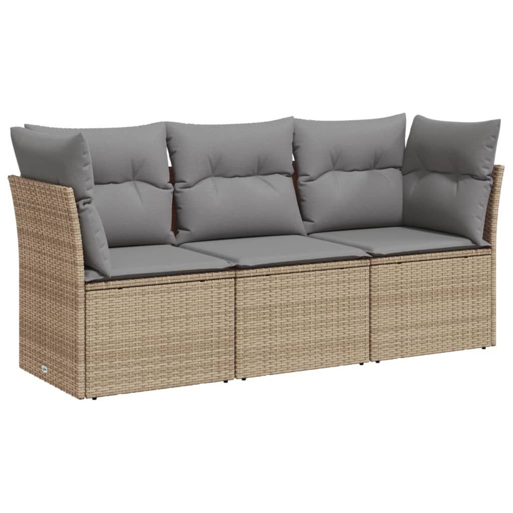 vidaXL Gartenlounge-Set 3-tlg. Garten-Sofagarnitur mit Kissen günstig online kaufen