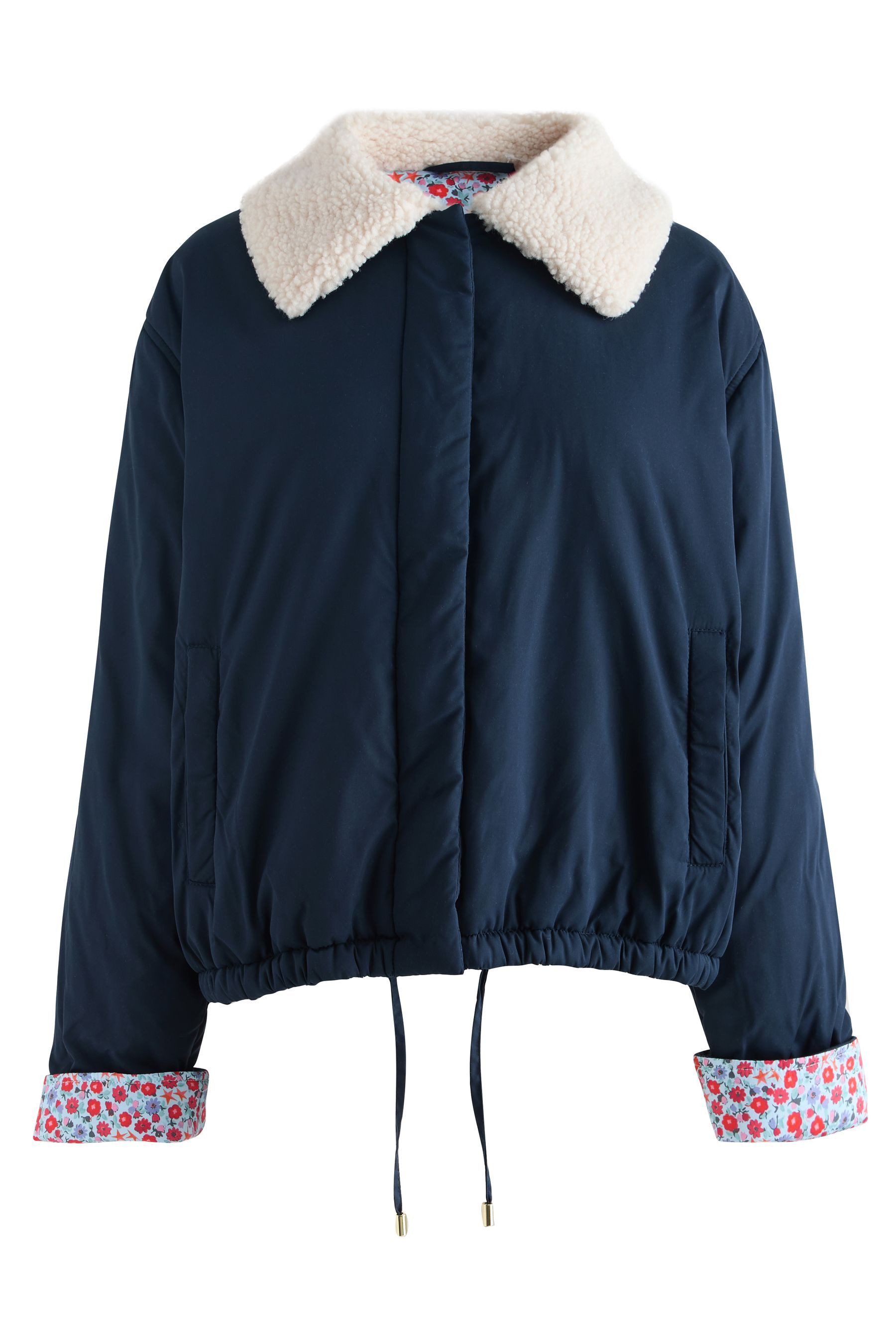 Cath Kidston Blouson Cath Kidston Jacke mit Borg-Kragen (1-St)