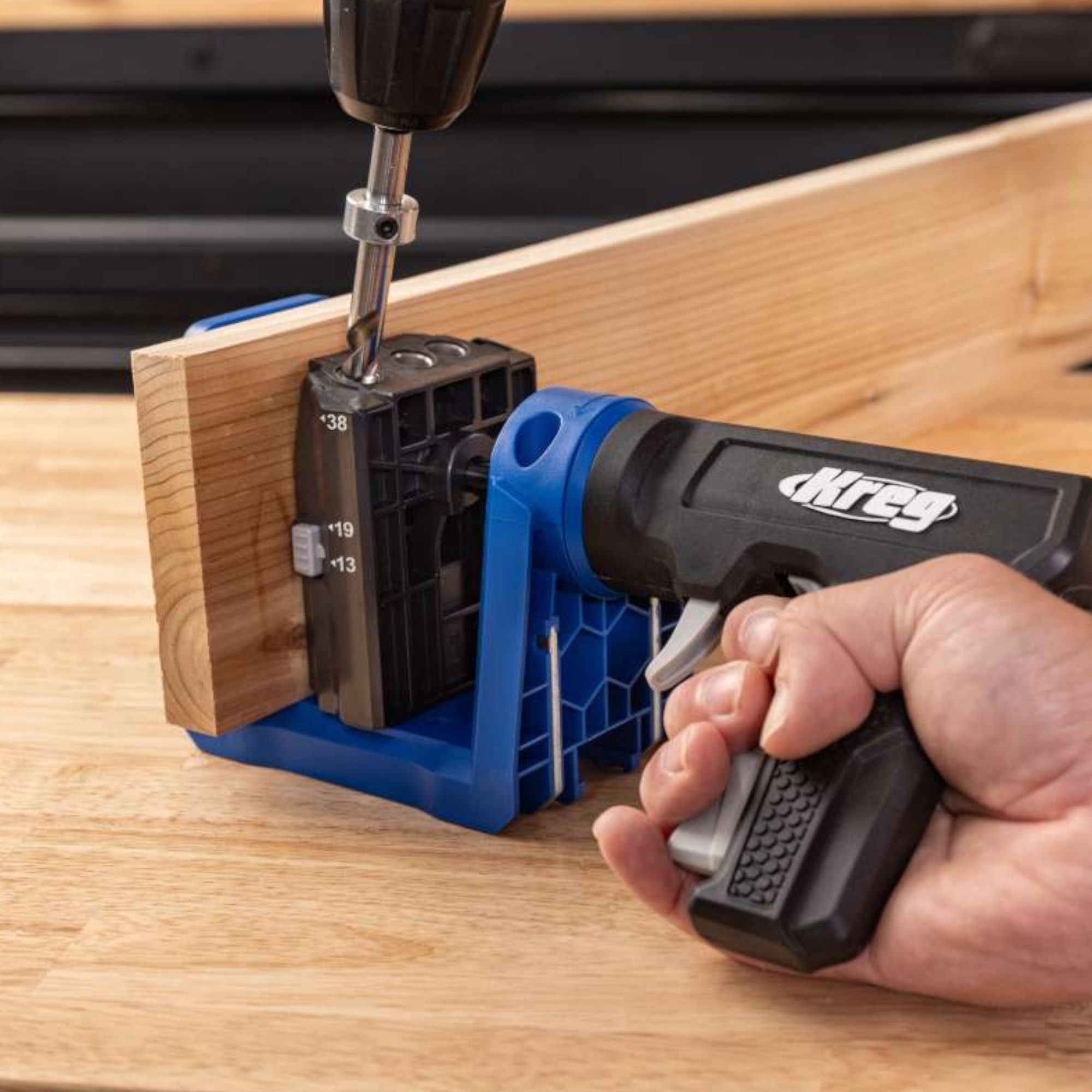 Kreg Klemmen Pocket Hole Jig 520 PRO Taschenloch Bohrschablone (KPHJ520PRO2)