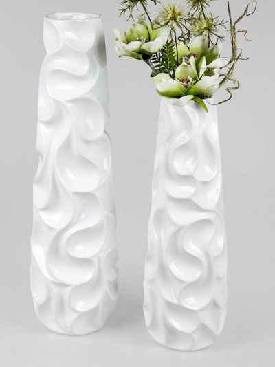 formano Bodenvase, Weiß H:72cm Keramik