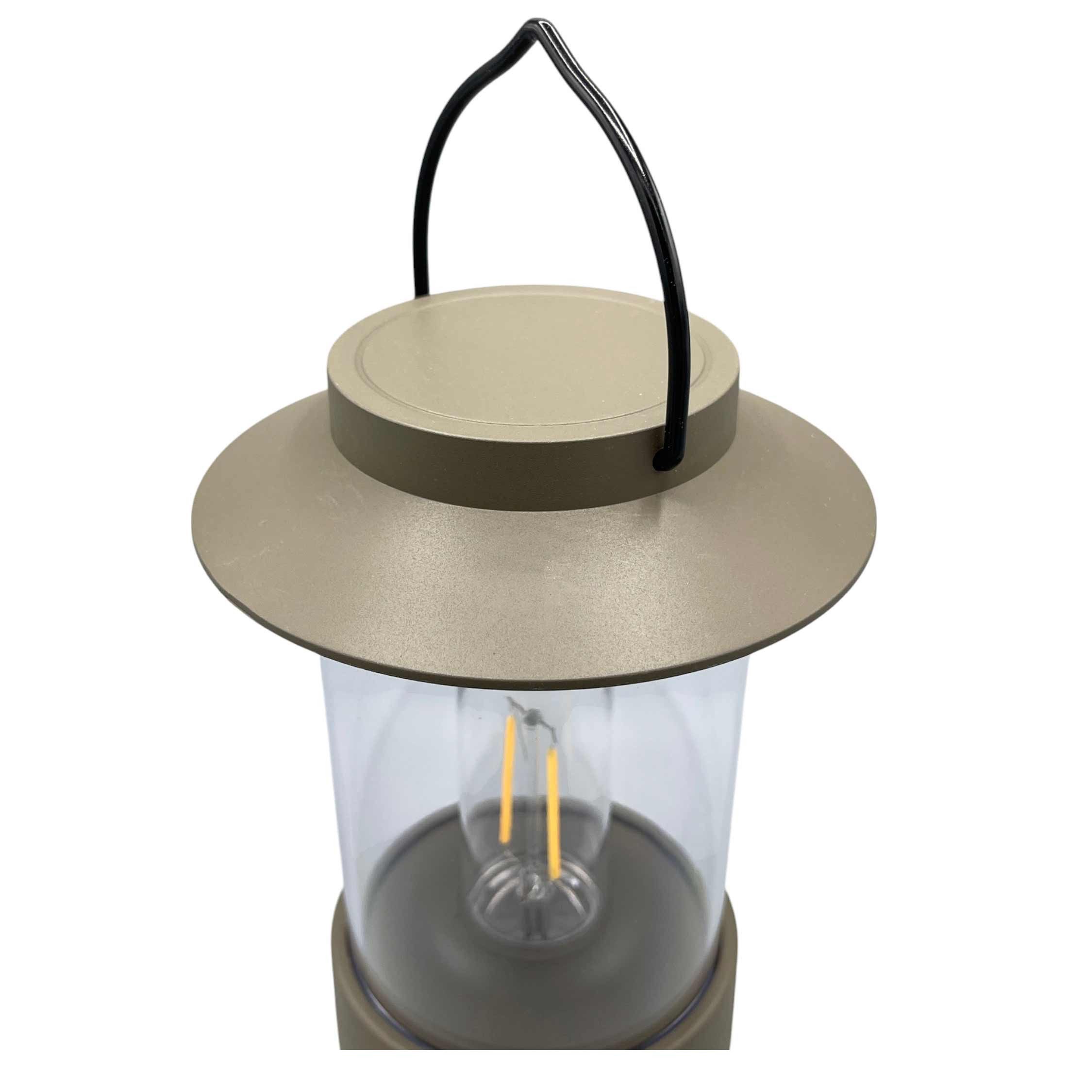 Coen Bakker Deco BV LED Tischleuchte Portable Light, Dimmfunktion, LED, warmweiß, außen taupe dimmbar retro Filament LED 18,5cm (24cm)