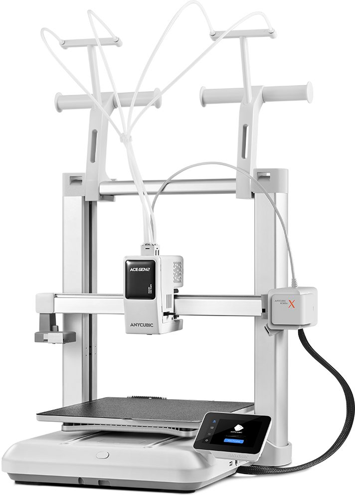 ANYCUBIC 3D-Drucker Anycubic Kobra X, Anycubic Kobra X: 19-Farben-Druck, Object-Skipping & App-Steuerung.