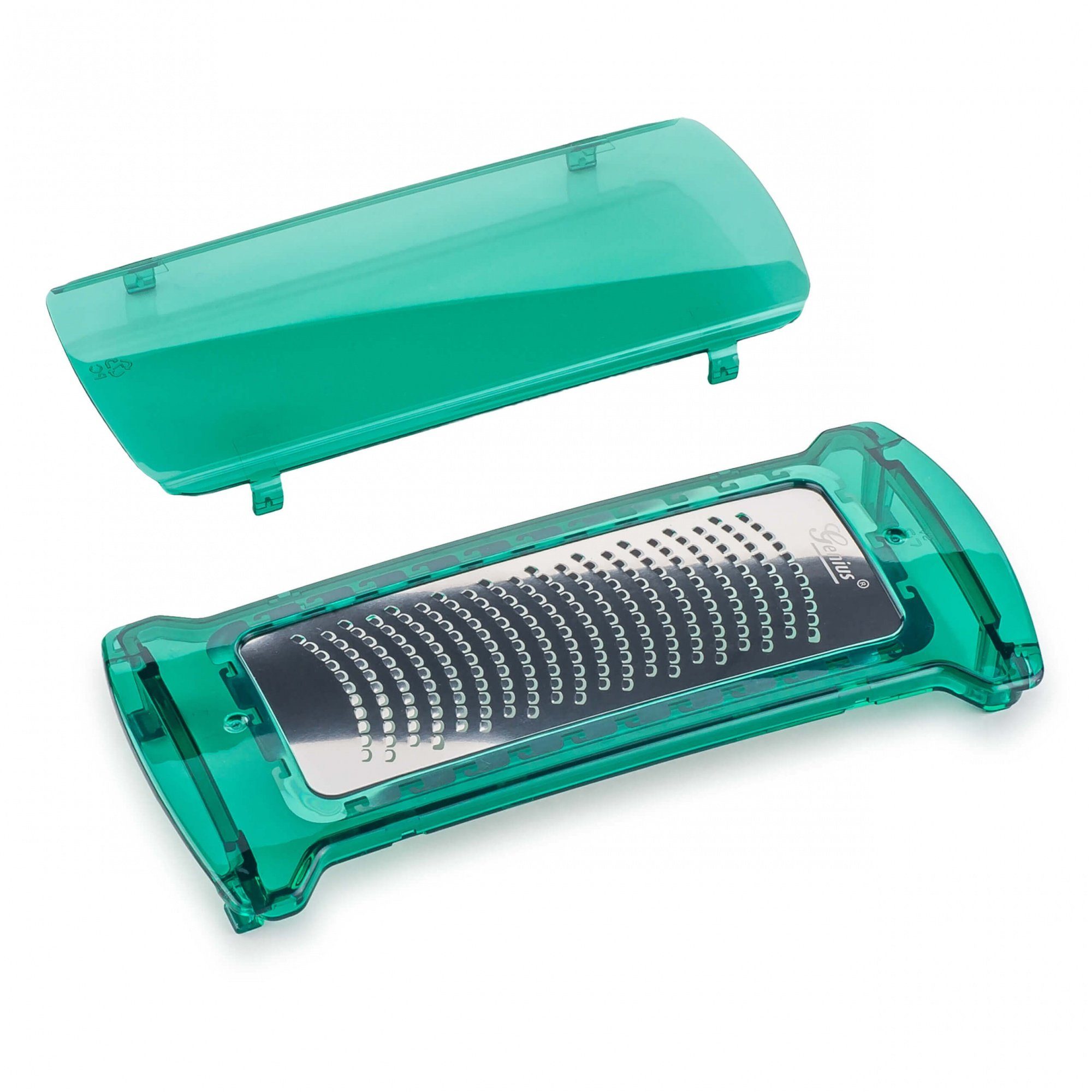 Genius Reibeaufsatz Nicer Dicer Fusion Reib-Einsatz, fein, inkl. Abdeckung, dunkelgrün
