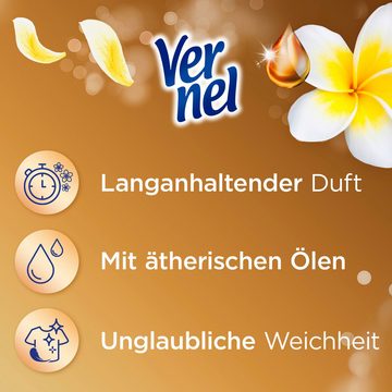 Vernel Aromatherapie Sinnliche Frangipani 8 x 37 WL (296 WL) Weichspüler (Spar-Pack, [8-St. mit ätherischen Ölen)