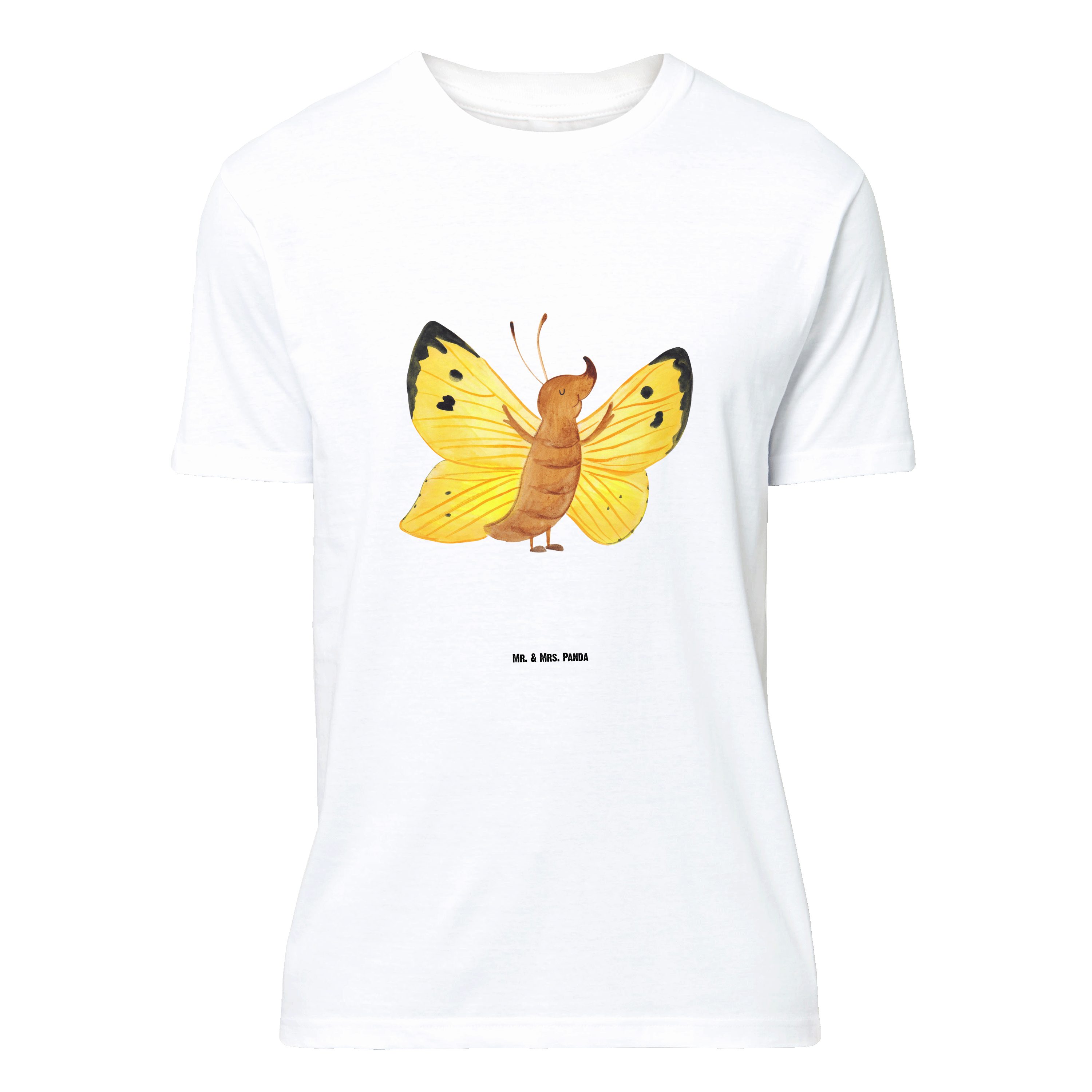 T-Shirt Schmetterling Zitronenfalter, Größe XL T-Shirt, Weiß, T-Shirt, Zitron