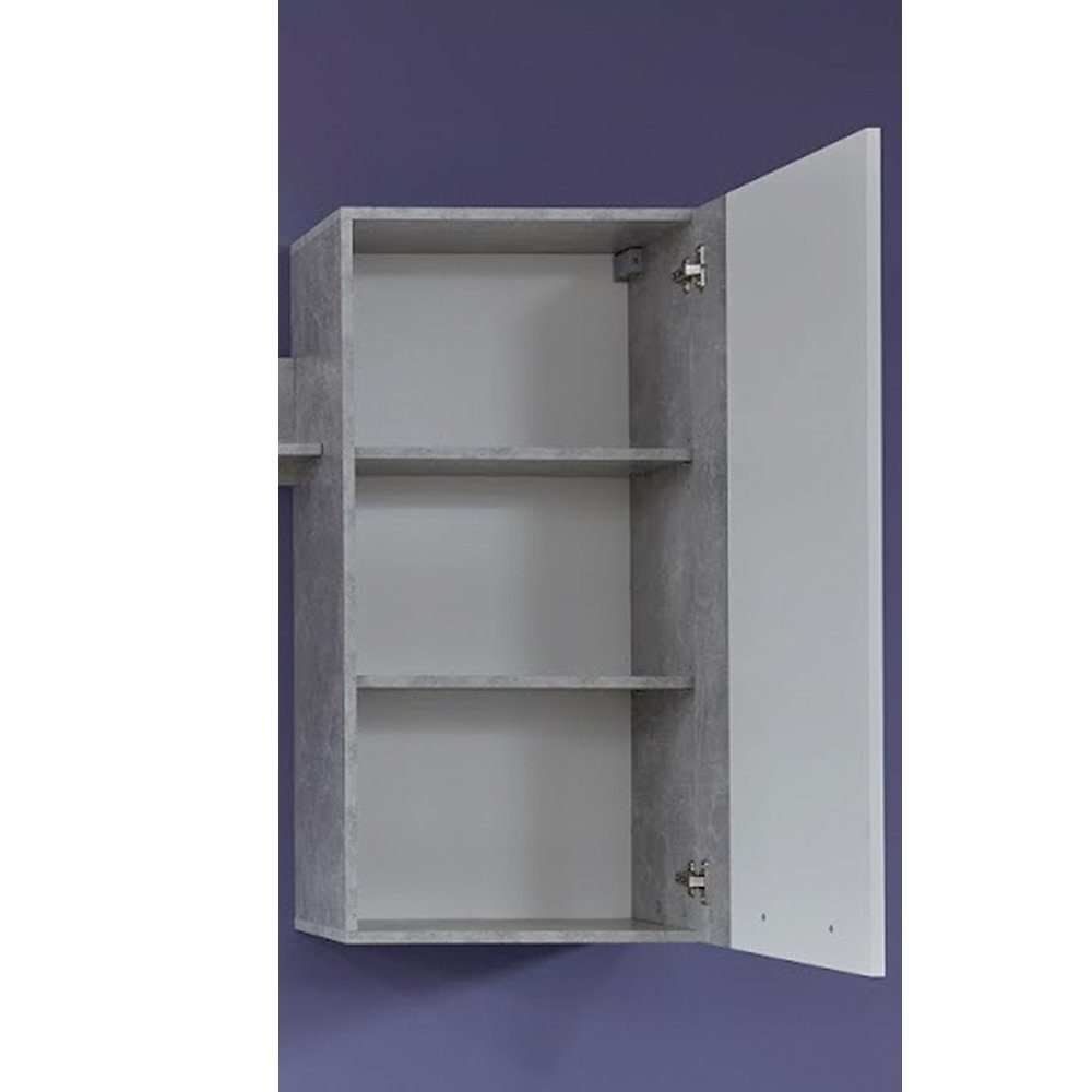 trendteam Hängeschrank Hängeschrank Stone Melamin Weiß Hochglanz 52 x 103 x 31 cm