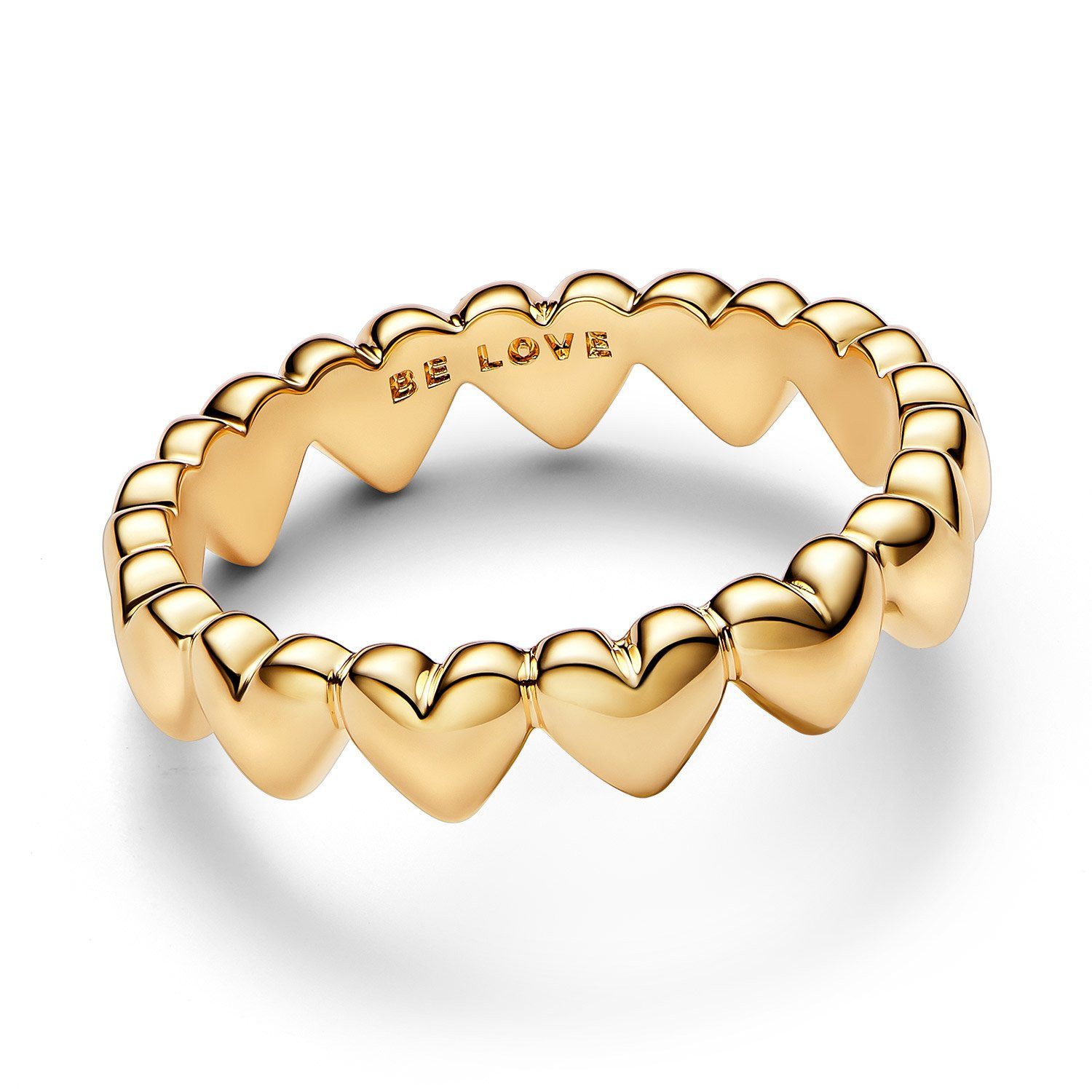 Pandora Fingerring Reihe aus Herzen Goldfarben günstig online kaufen