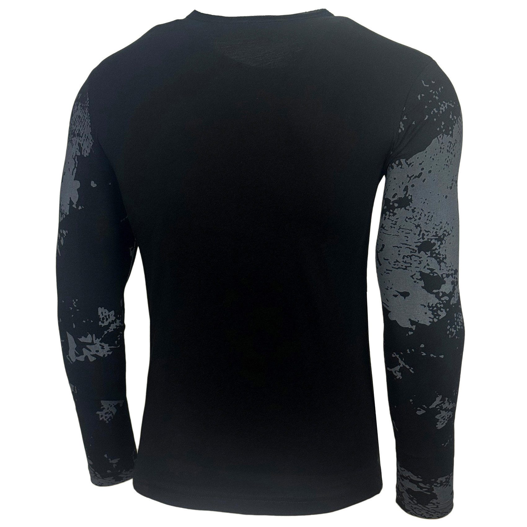 Baxboy Longshirt Baxboy Herren Longsleeve Langarmshirt Shirt Mit Rundhalskragen B-706 – Bild 5 von 5
