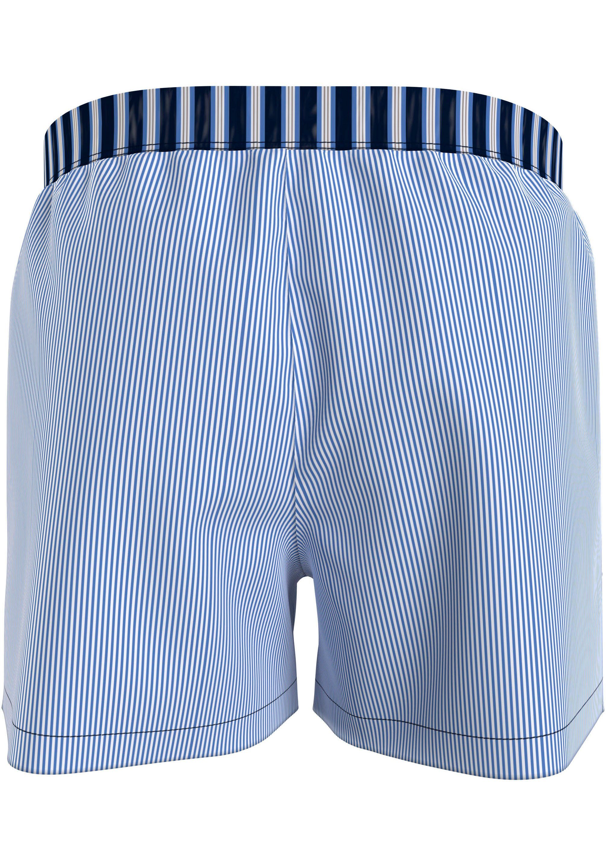 Sky/Shirting Ithaca/Des Hilfiger 3P WOVEN Stripe Tommy 3-St., Boxer (Packung, PRINT Logo-Elastikbund BOXER Underwear mit 3er-Pack)