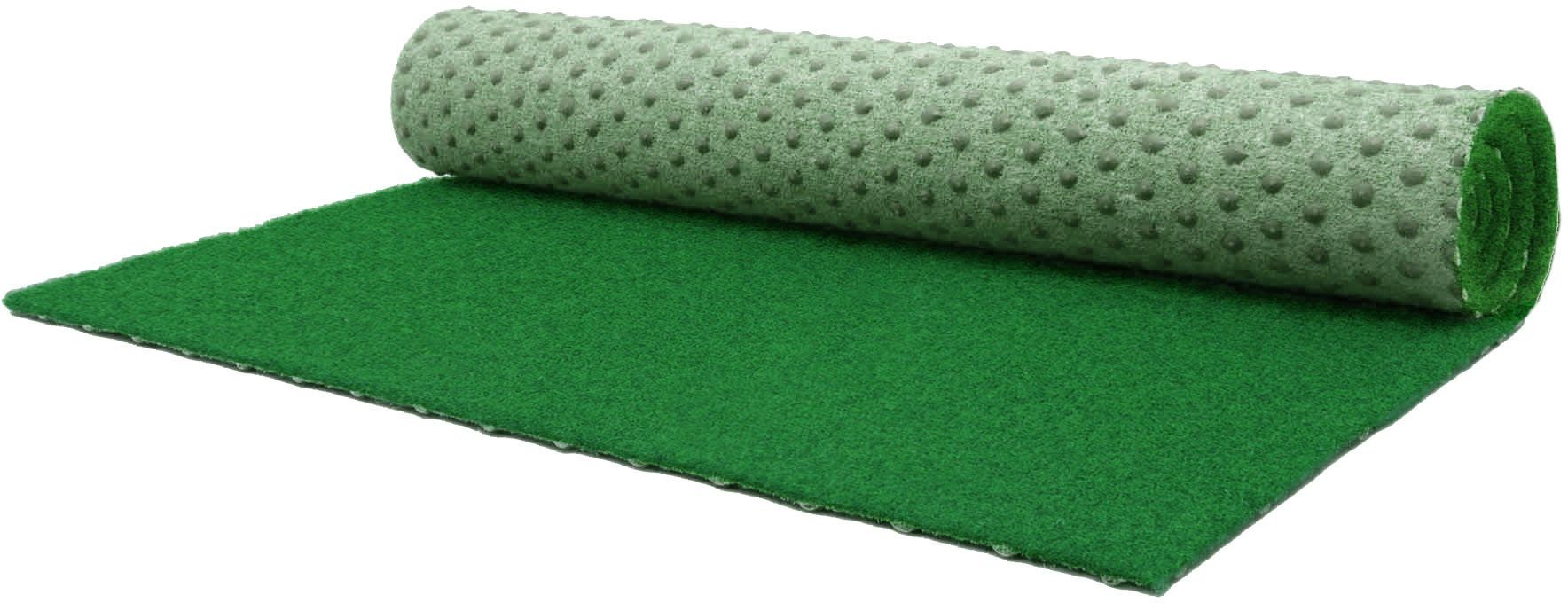 Textil, strapazierfähig, witterungsbeständig mm, Kunstrasen 7 Noppen, rechteckig, wasserfest grün Primaflor-Ideen & PARK, in mit Höhe:
