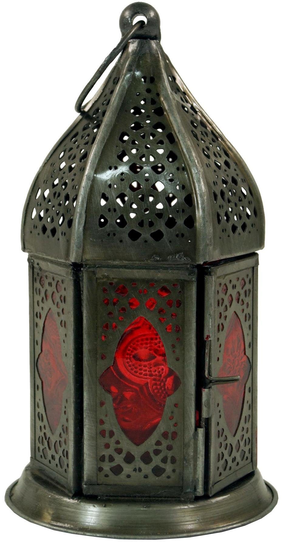 Guru-Shop Laterne Orientalische Metall/Glas Laterne in..