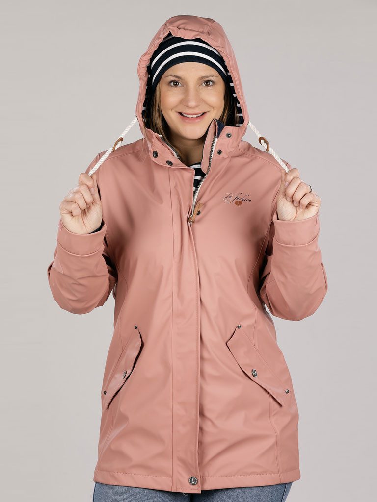 Dry Fashion Regenjacke Damen Regenmantel Kiel mit verstellbarer Kapuze - wi günstig online kaufen