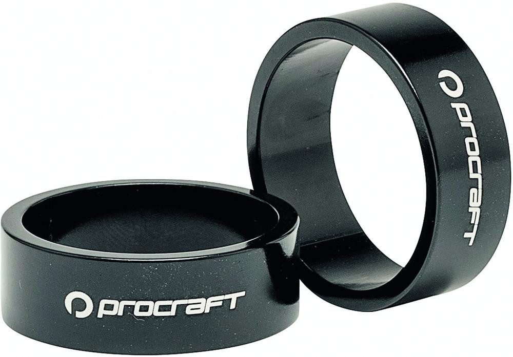 Procraft Fahrradlenker Procraft Ahead Spacer Alu 1 Zoll 10 mm 1 Zoll schwarz - präziser Steue