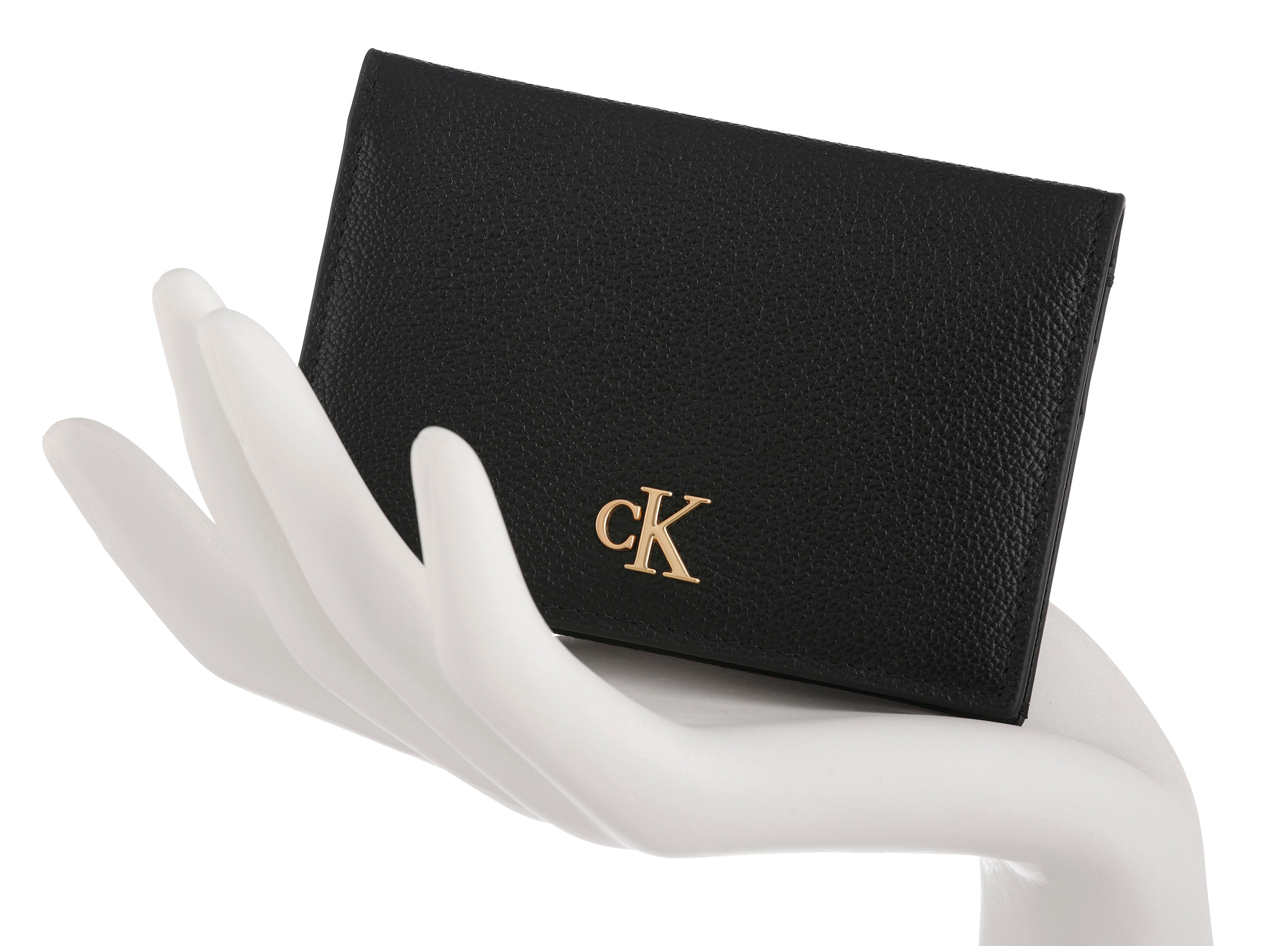 Calvin Klein Jeans Kartenetui MIN MONOGRAM 6CC FLAP CARDCASE, Kartenhalter, Geldbörse mit CK-Monogramm