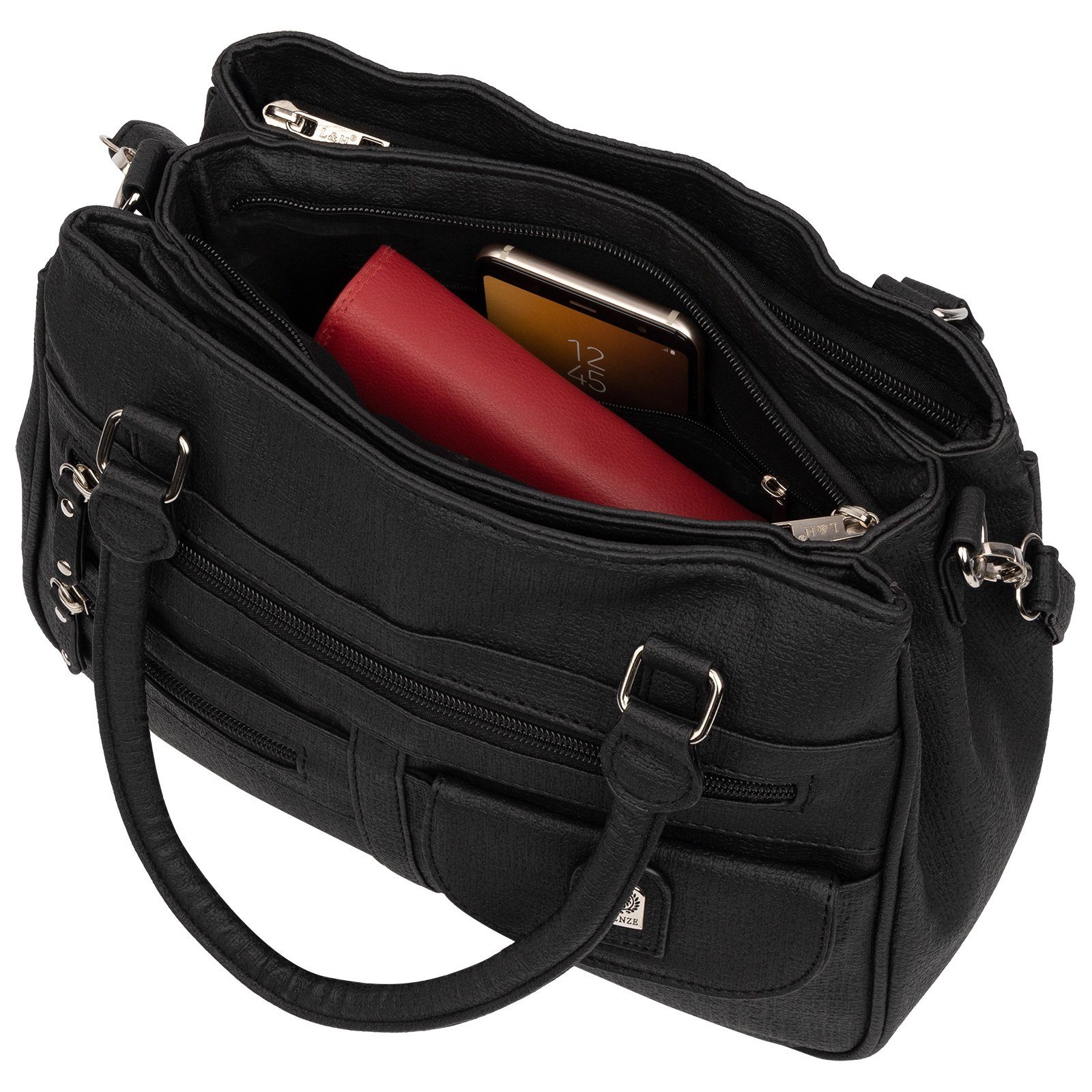 EAAKIE Umhängetasche Damen Tasche Schultertasche Umhängetasche Leder Optik Handtasche, als Schultertasche, Umhängetasche tragbar – Bild 5 von 5