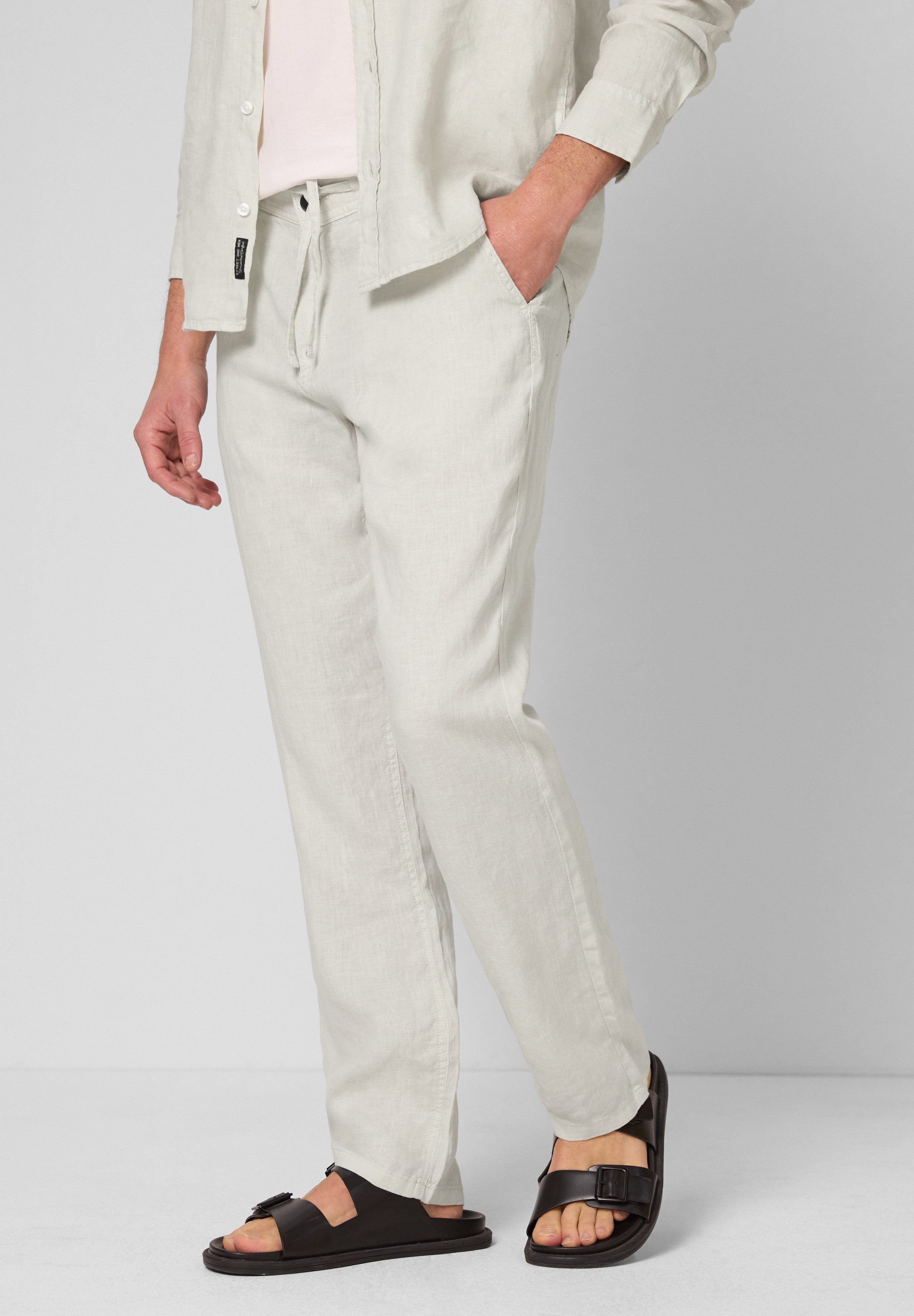 STREET ONE MEN Chinohose aus Leinen