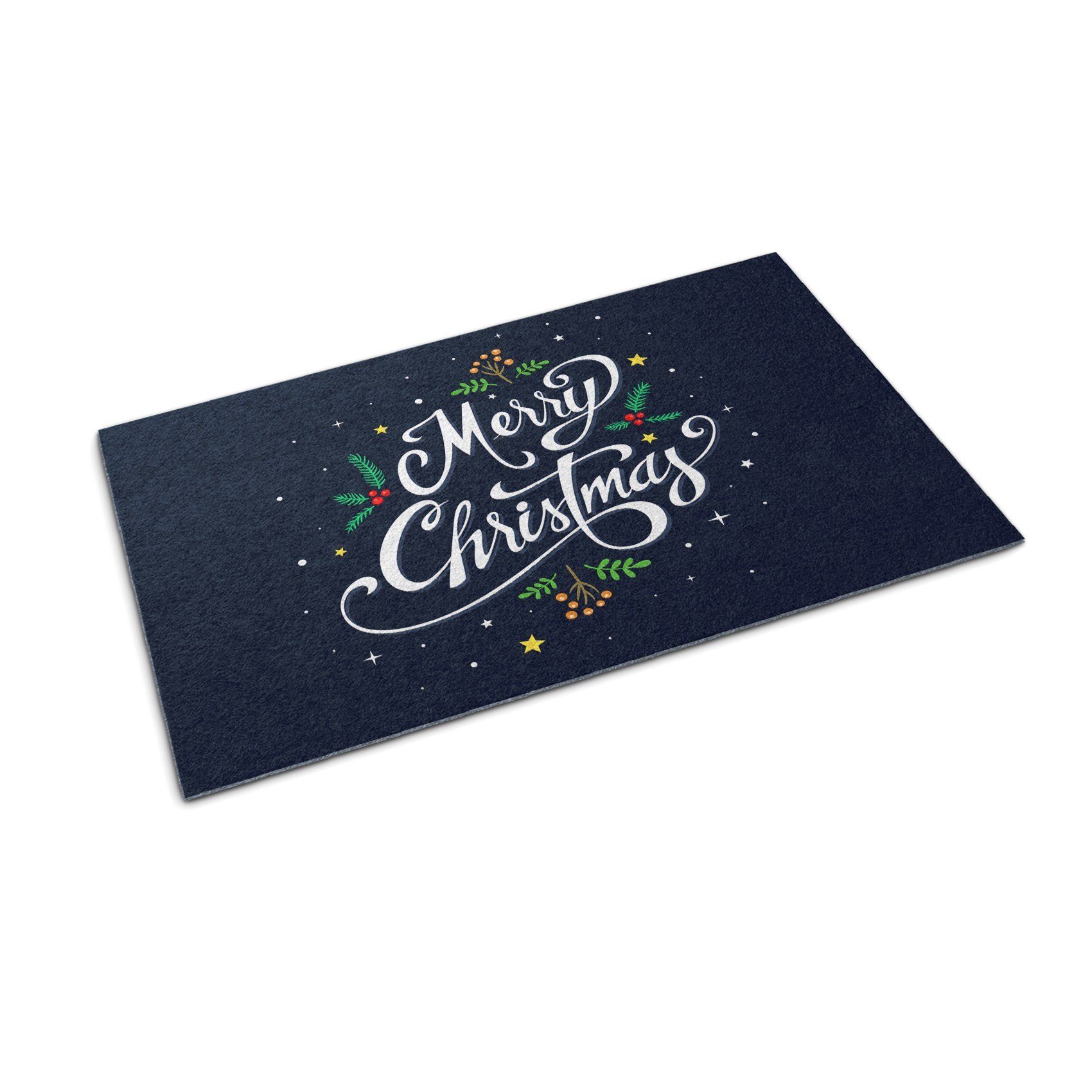 Fußmatte Weihnachten Schmutzfangmatte Teppich Eingangsmatte 60 cm x 40