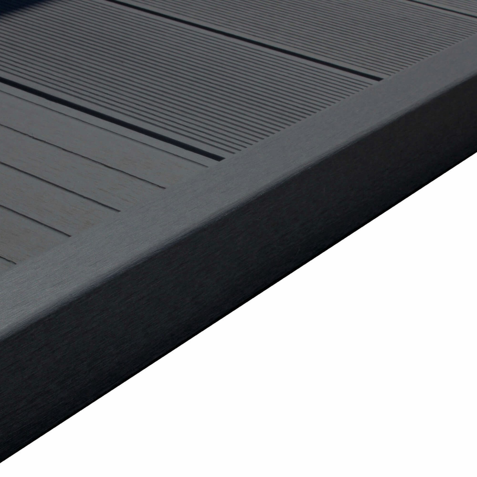 WPC Profi Terrassendielen MUSTER L-Abschlussleiste 15 cm anthrazit 60x40 mm, (Abschlussleiste, Musterstück 15 cm)