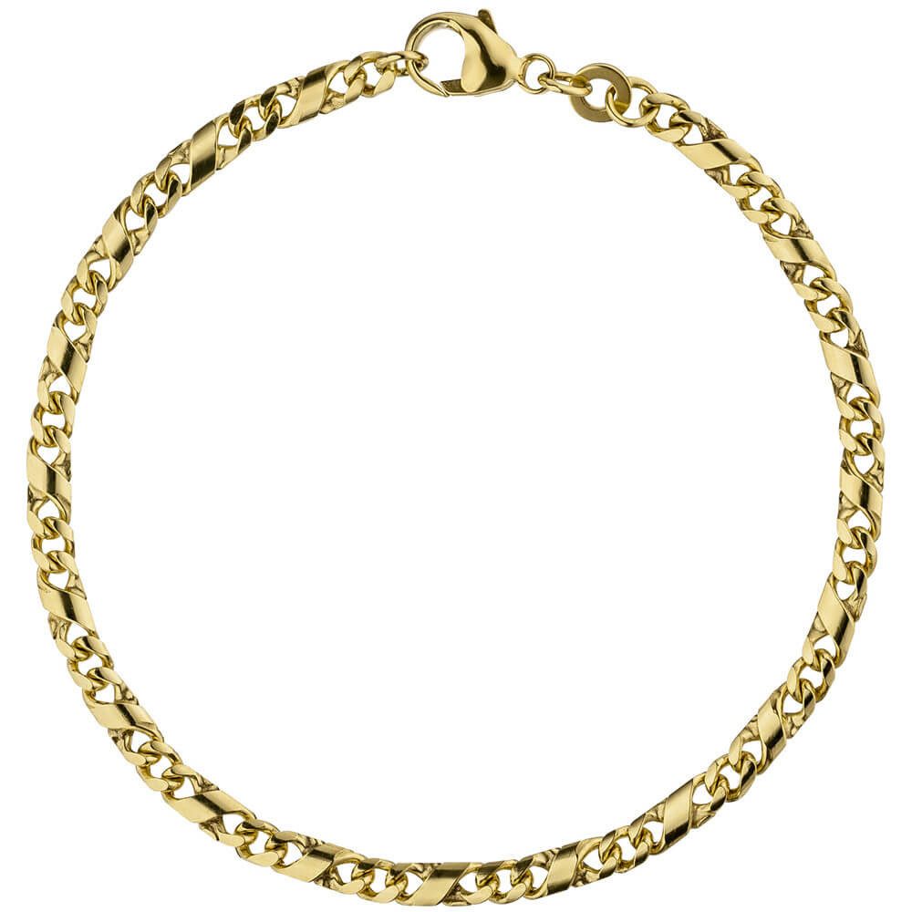 Goldarmband 3,2mm Rockwellarmband aus 333 Gelbgold 18,5cm