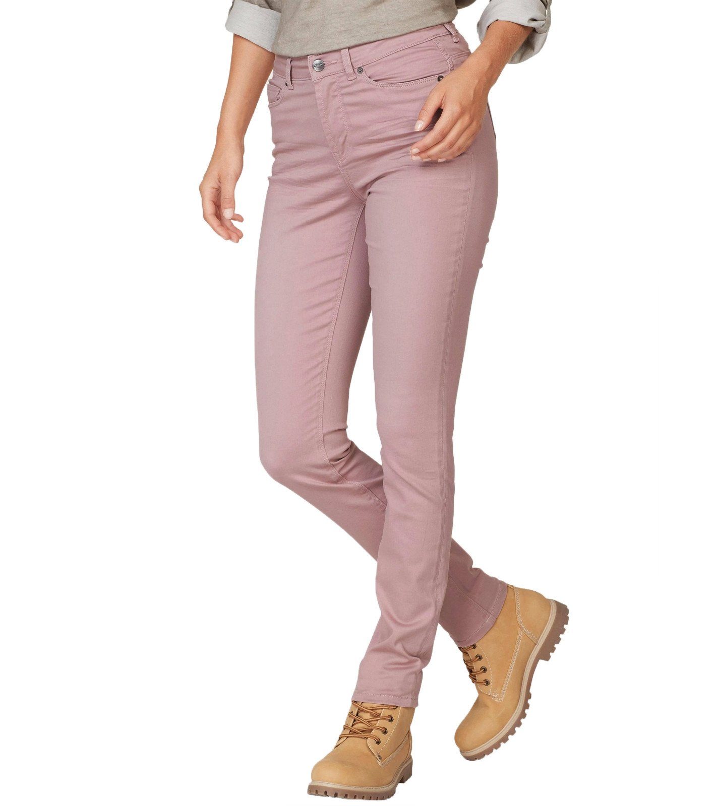 Cheer Regular-fit-Jeans »Cheer Hose Color-Jeans bequeme Damen Jeans-Hose  mit Crinkle-Effekten Kurzgröße Trend-Hose Rosa« online kaufen | OTTO