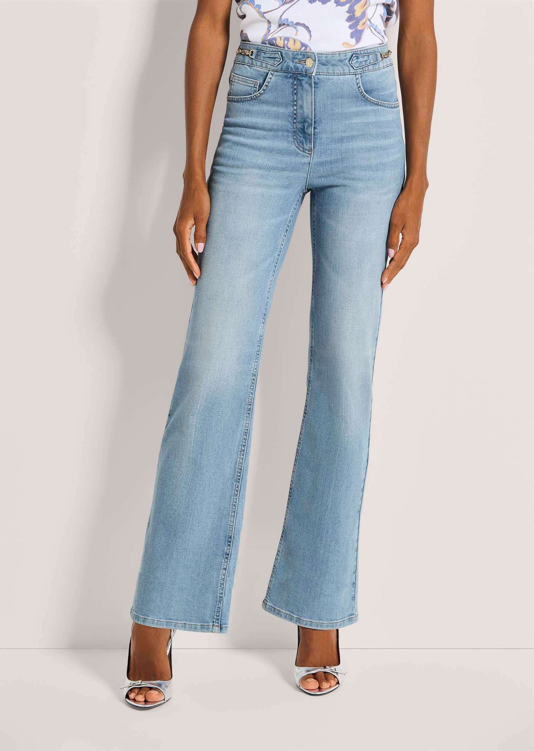 MADELEINE Gerade Jeans Kurzgröße: Straight-Leg-Jeans mit Formbund 5-Pocket- günstig online kaufen