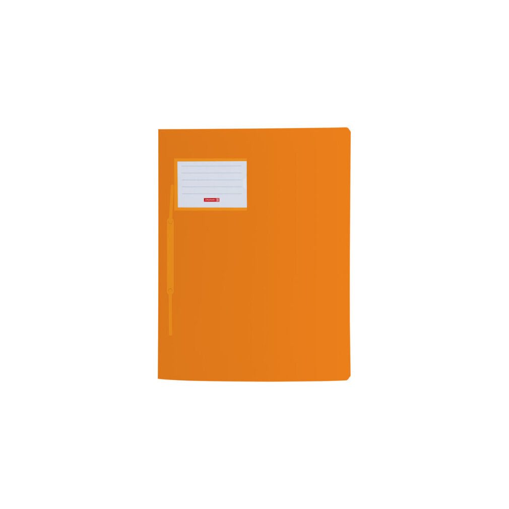 BRUNNEN Fächermappe Schnellhefter FACT! Kunststoff orange transluzent DIN A4