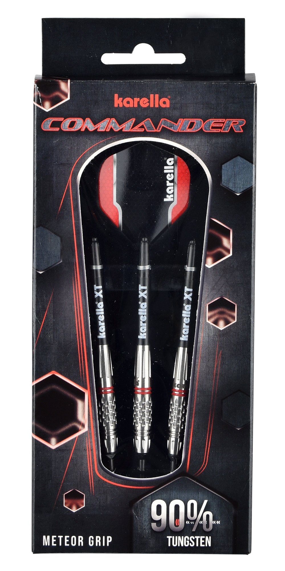 Karella Dartpfeil Softdart Karella Commander, silber, 90% Tungsten, 19g oder 21g