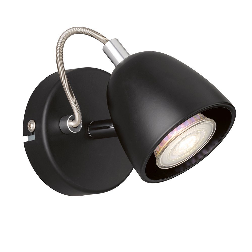 Wandstrahler etc-shop Wandleuchte, Wandlampe schwarz Spot LED inklusive, Warmweiß, Leuchtmittel schwenkbare
