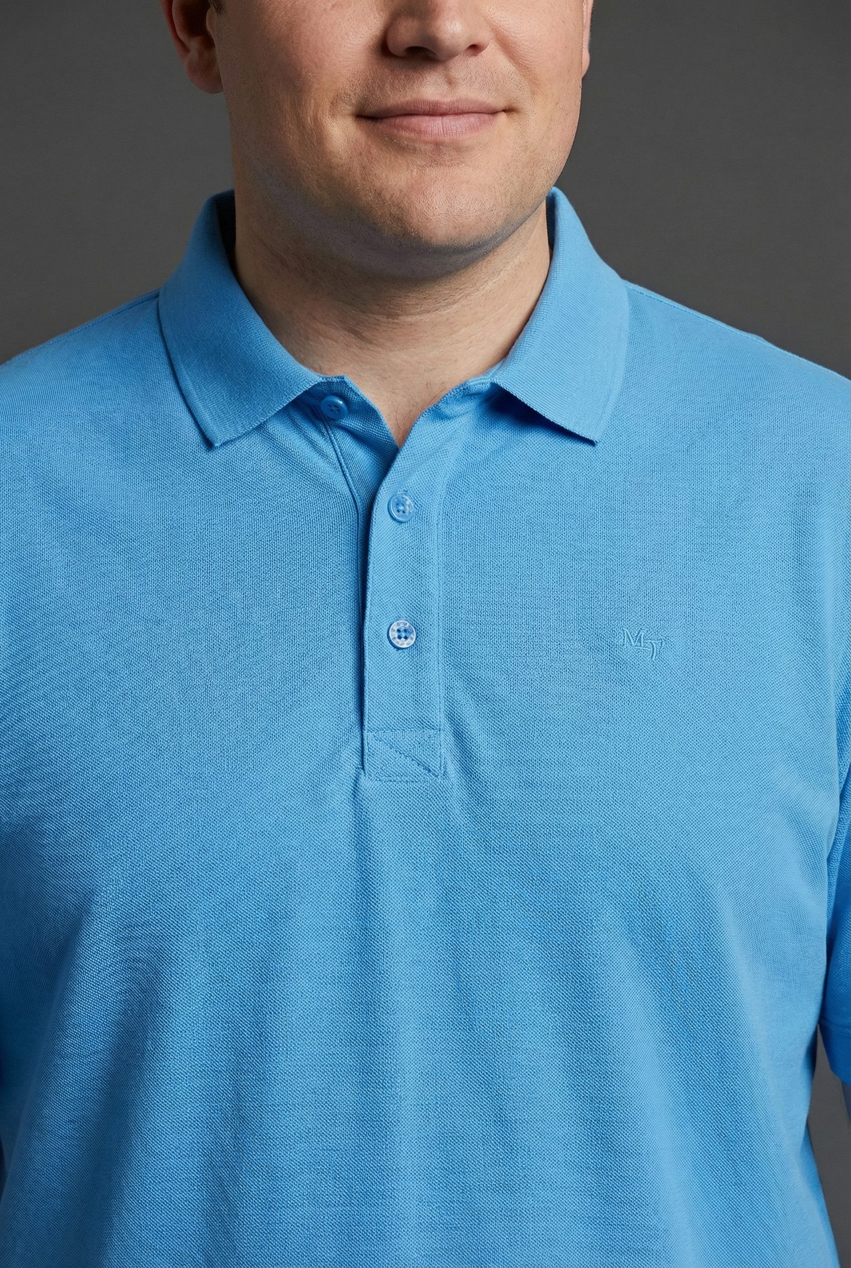 Man's World Plus Poloshirt auch in Grosse Größen bis Gr. 7XL Bauch-Fit Regular Fit Passform, Kurzarm, unifarben, aus Piqué-Material