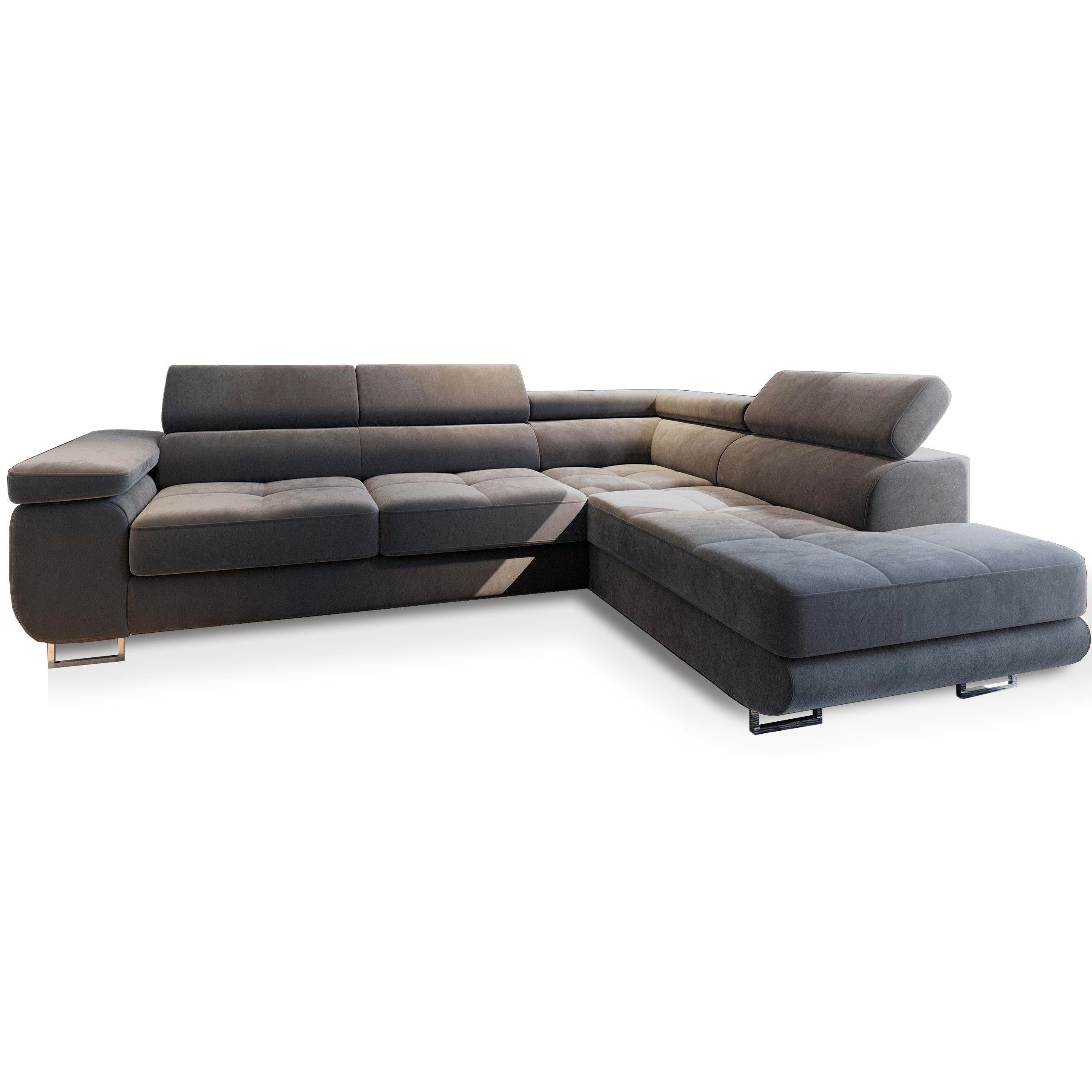 Masseno Ecksofa SELVA mit Schlaffunktion L-Form, Sofa mit Bettkasten günstig online kaufen