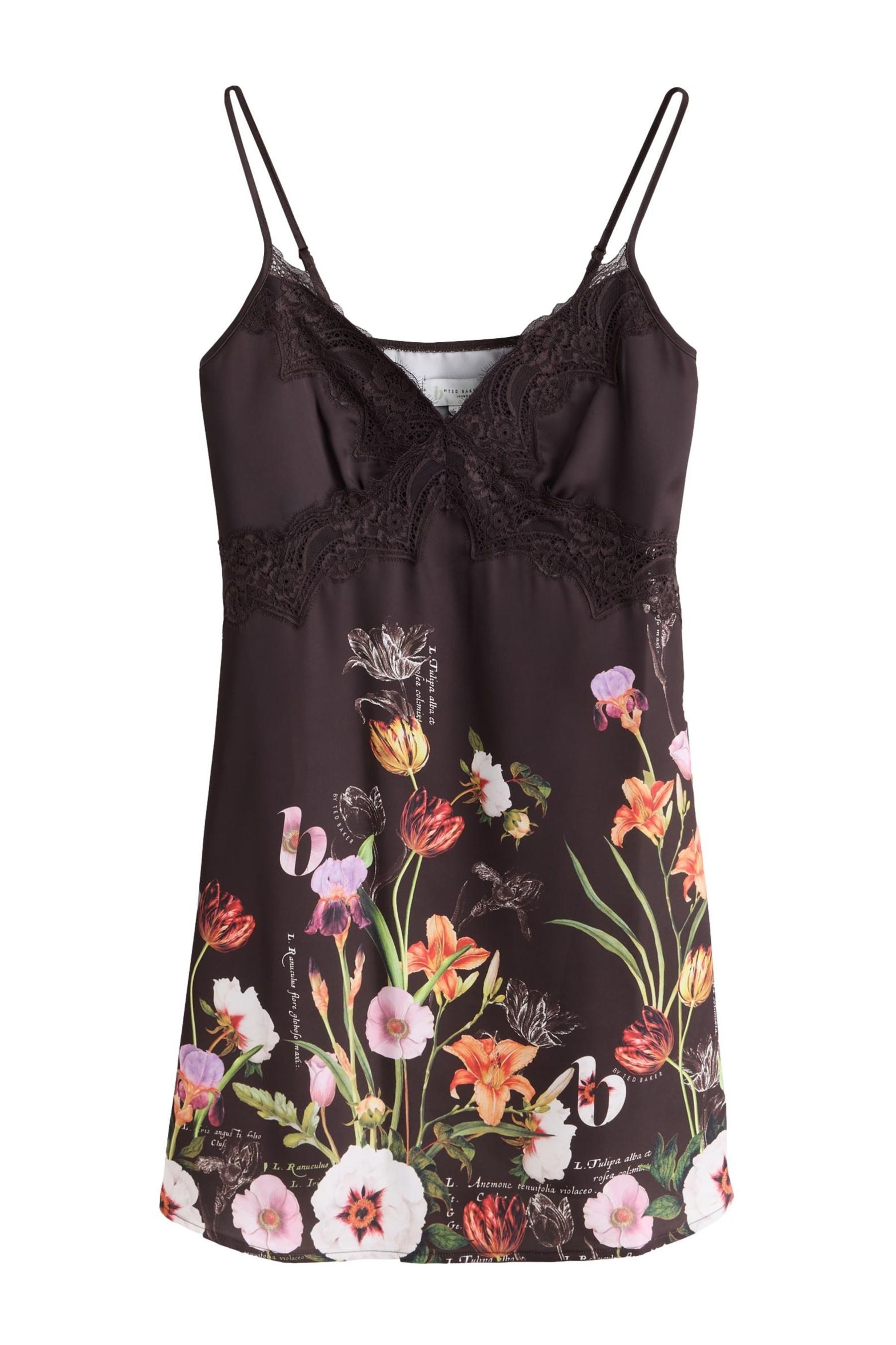 B by Ted Baker Nachthemd B By Ted Baker Satinnachthemd mit Blumenmotiv (1-tlg)