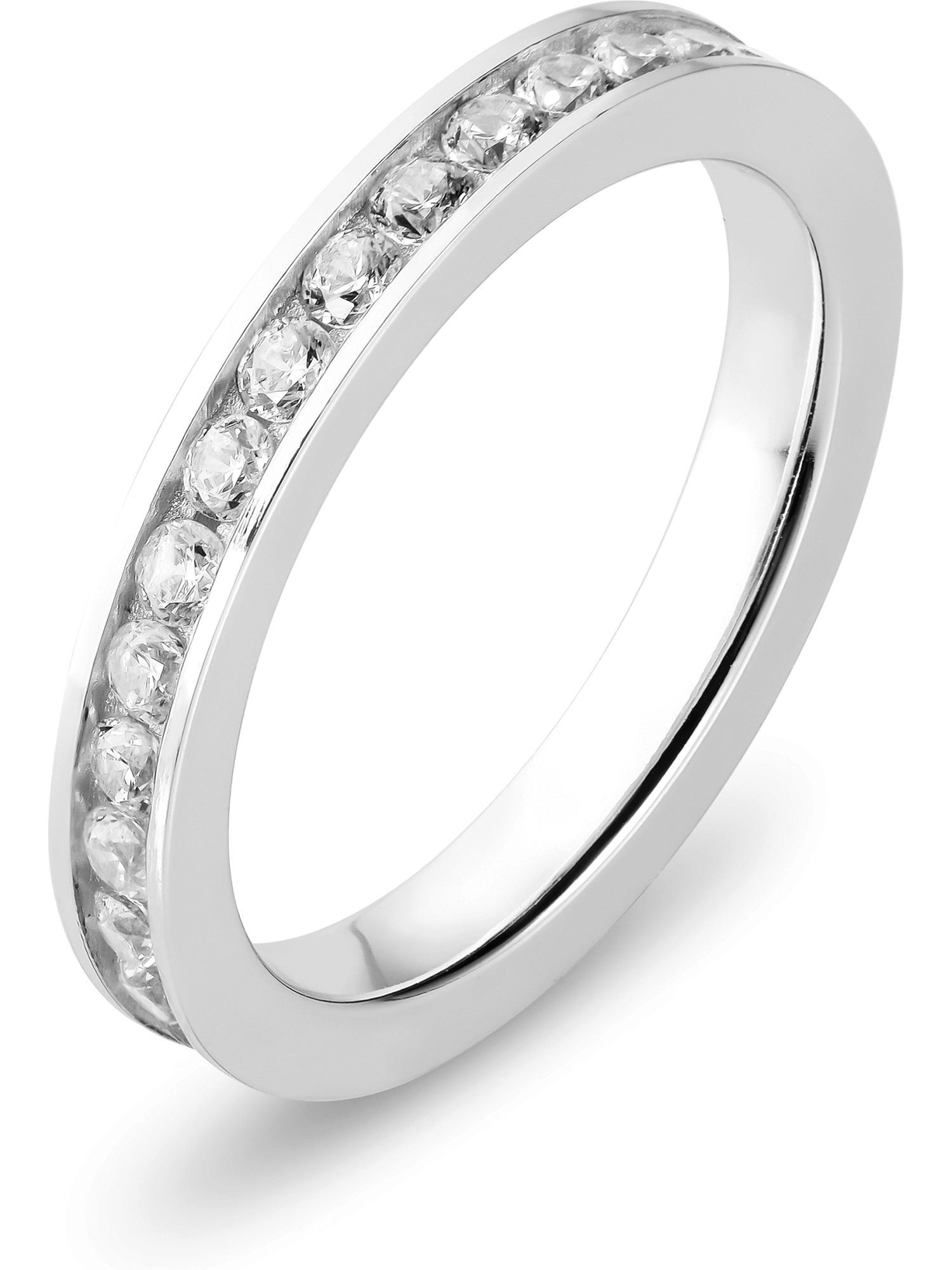 CHRIST Silberring CHRIST Damen-Ring 925er Silber, recycelt Zirkonia, Zirkonia