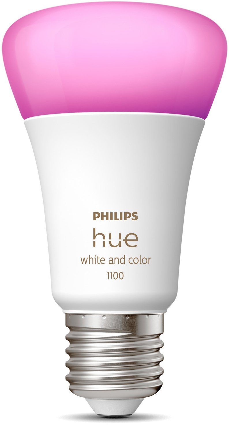 Philips Hue LED-Leuchtmittel White & Col. Amb. E27 Einzelpack 800lm 75W, E27, 1 St., Farbwechsler, Warmweiß