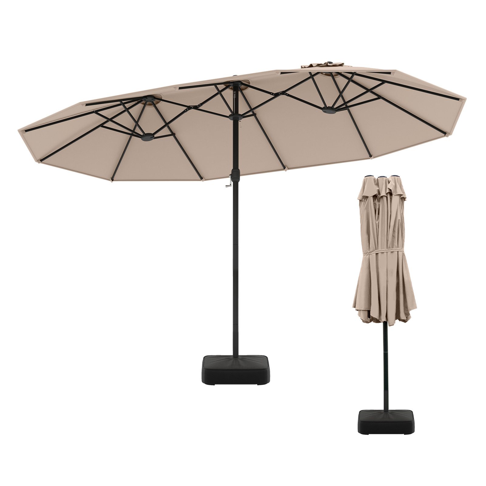 COSTWAY Sonnenschirm, LxB: 443x265 cm, mit günstig online kaufen