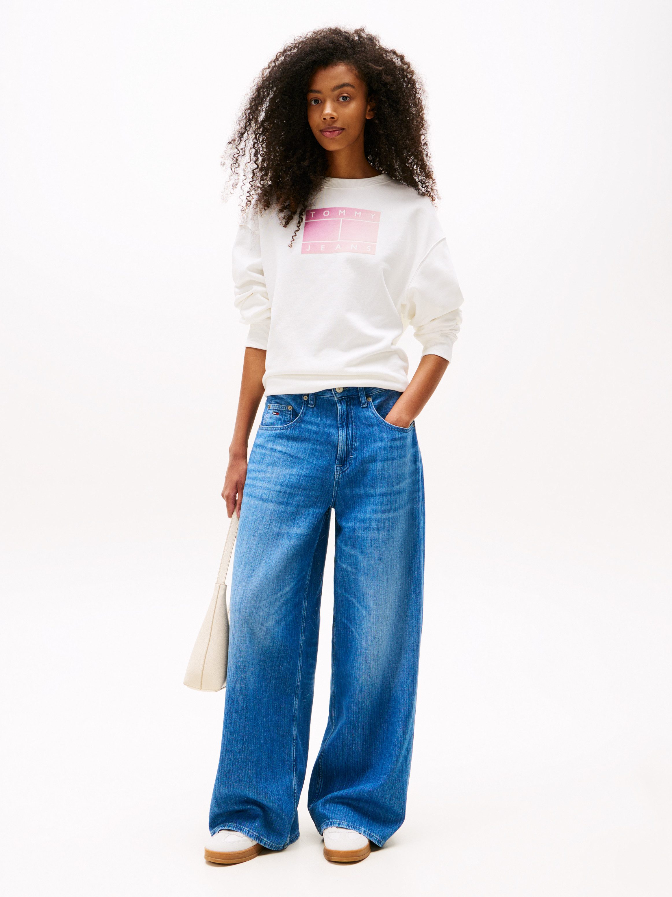 Tommy Jeans Sweatshirt TJW RLX GRADIENT FLAG CREW günstig online kaufen