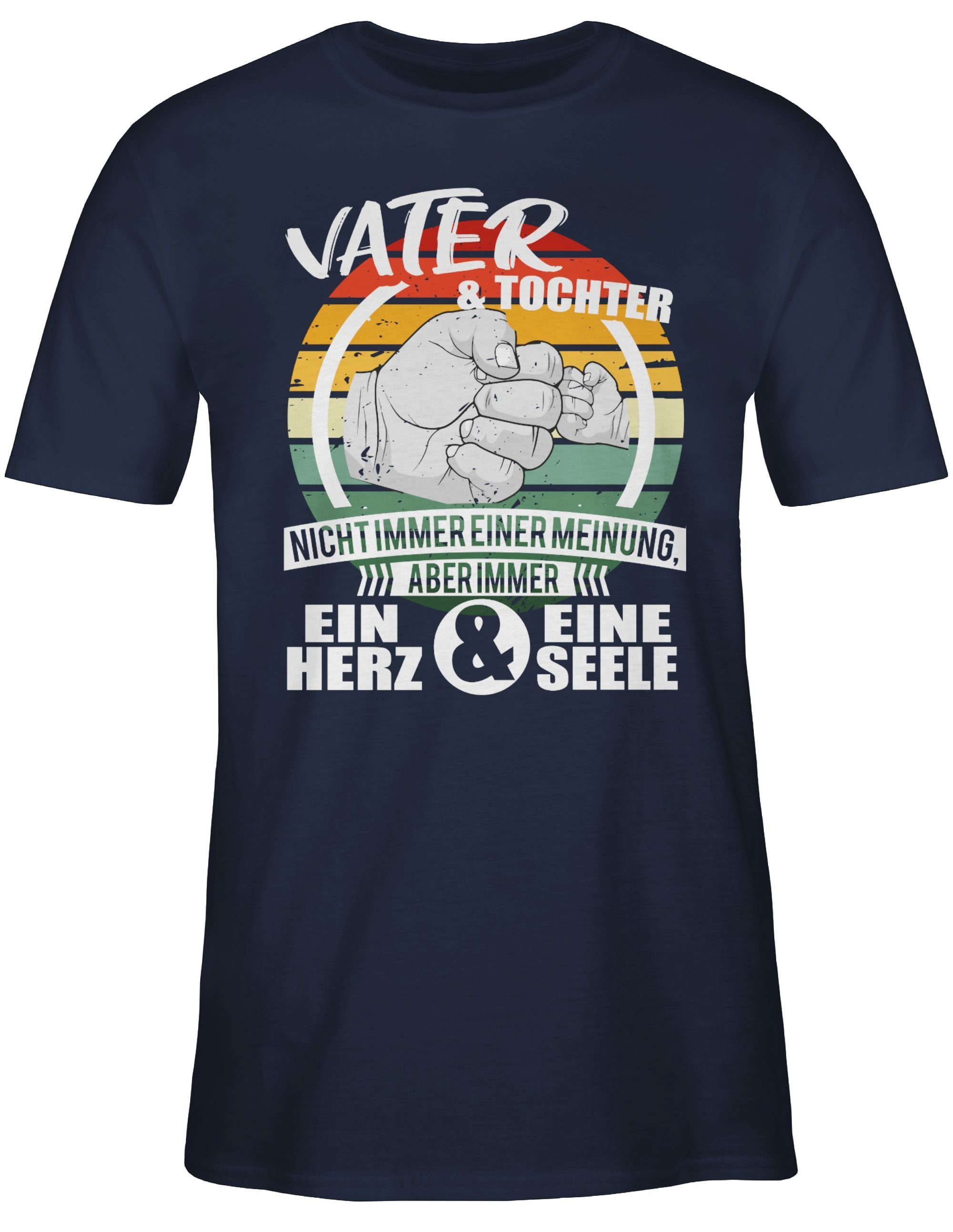Shirtracer T-Shirt Vater und Tochter eine Seele Vatertag Geschenk für Papa