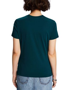 Esprit T-Shirt T-Shirt mit Rundhalsausschnitt (1-tlg)