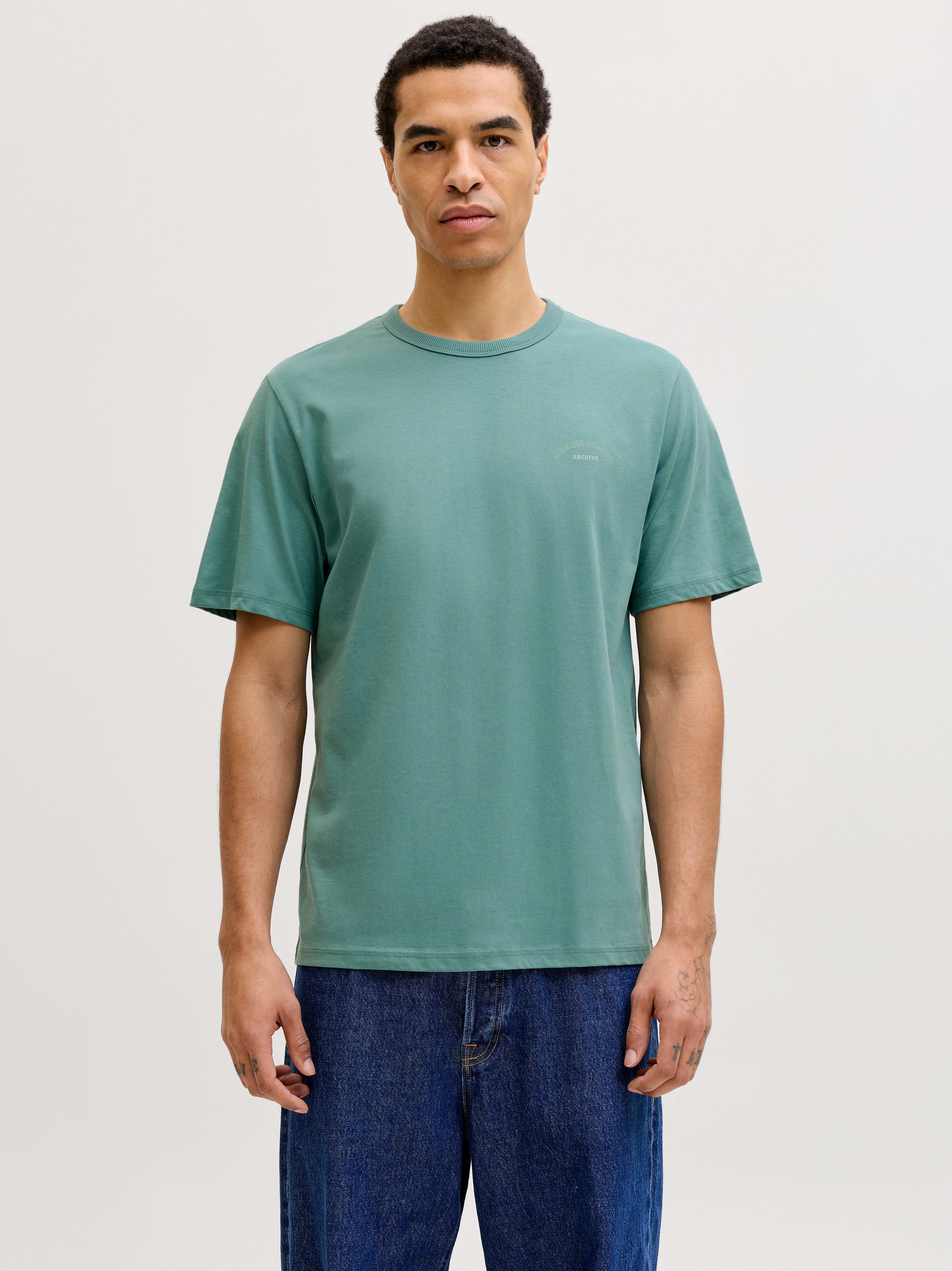 Jack & Jones Rundhalsshirt JJCOLLEGE LOGO TEE SS CREW NECK günstig online kaufen