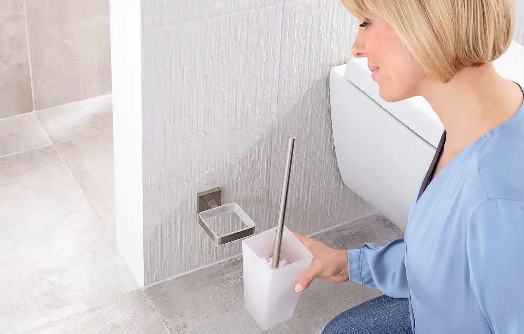 Thumbnail - tesa WC-Reinigungsbürste Tesa WC-Bürstenhalter EXXCLUSIV Edelstahloptik zum