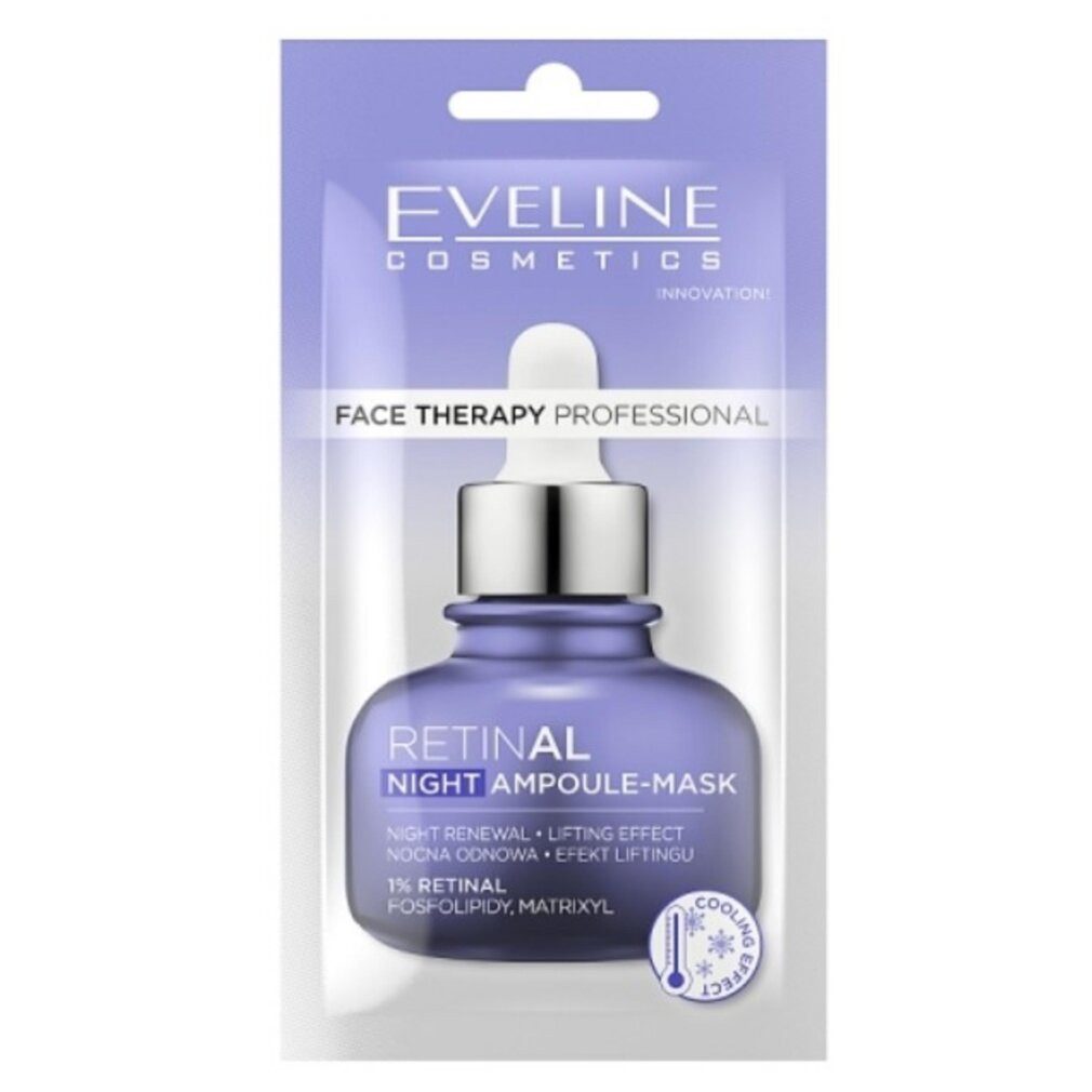 Eveline Cosmetics Gesichtspflege Face Therapy Professional Ampulle-Maske Nacht Maske Retinal 8ml