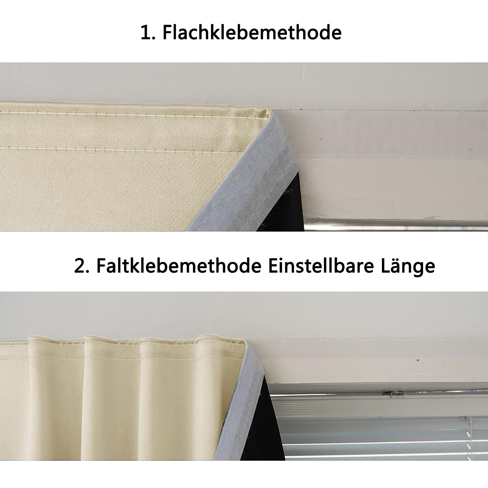 Verdunklungsrollo Selbstklebende, tragbare Verdunkelungsvorhänge, leicht zu günstig online kaufen