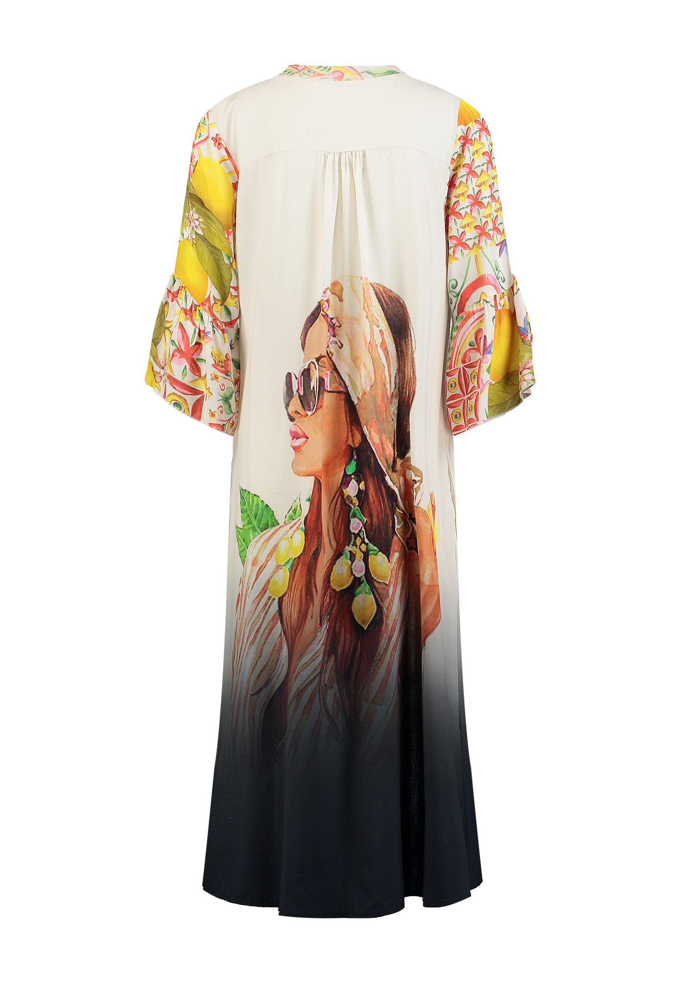Key Largo Druckkleid WD WOMAN v-neck (1-tlg)