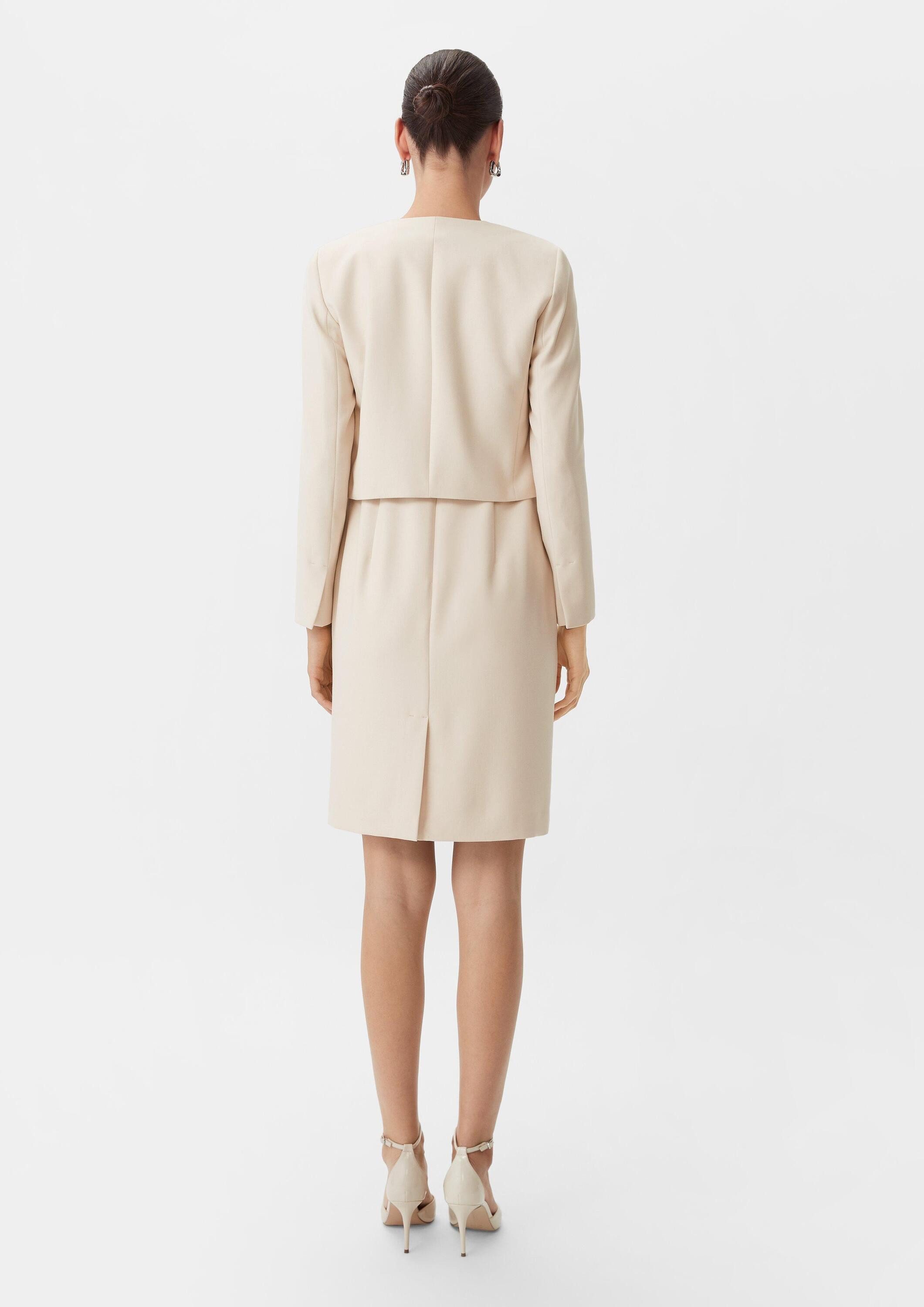 comma Jackenblazer Indoor-Bolero Bolero mit Taftfutter