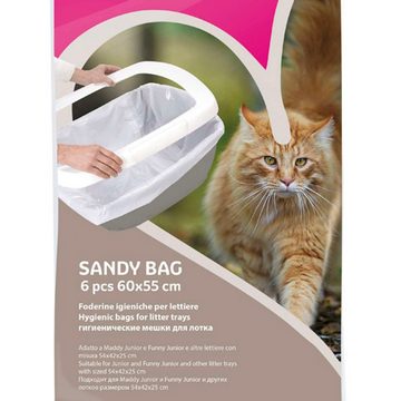 PETGARD Katzentoilette Beutel für Katzentoiletten mit aufstellbarer Klappe, und andere Schalentoiletten 6er Pack