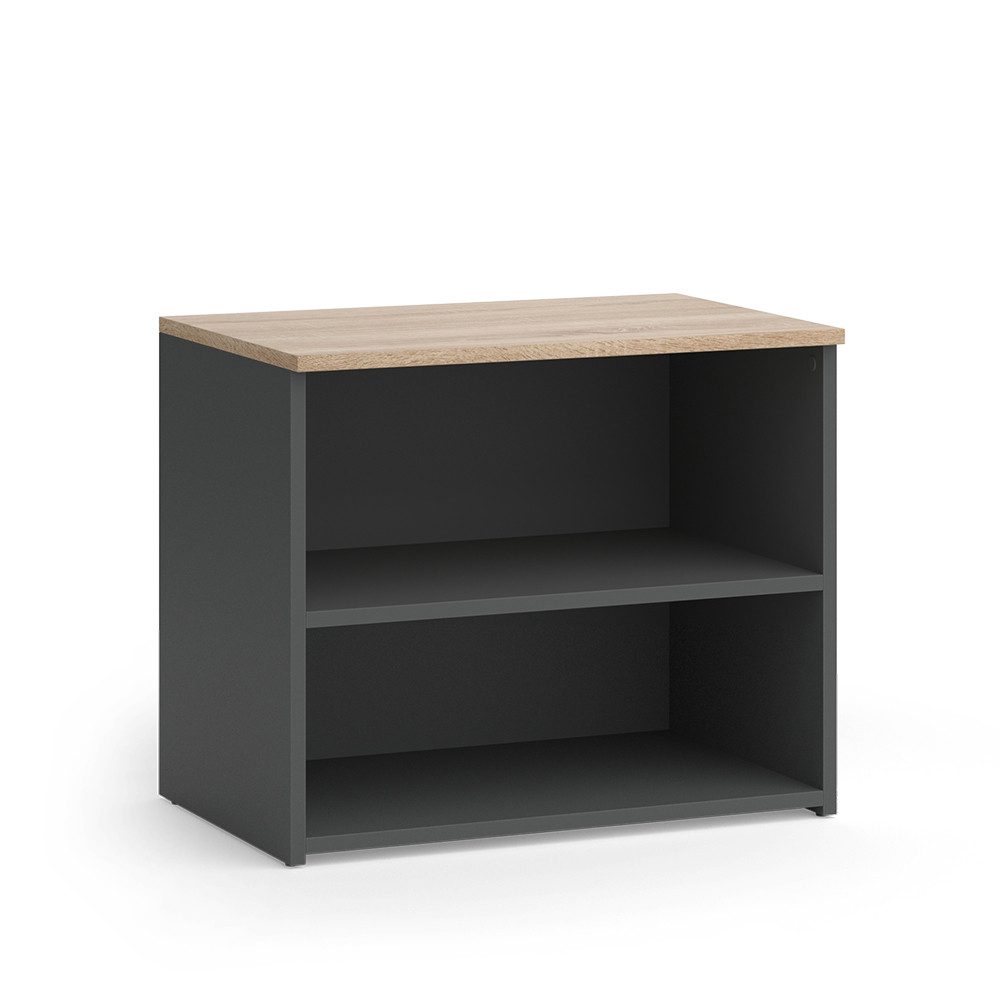 Vicco Lowboard Wido, Anthrazit/Sonoma, 60 x 50 cm mit 2 Fächern günstig online kaufen