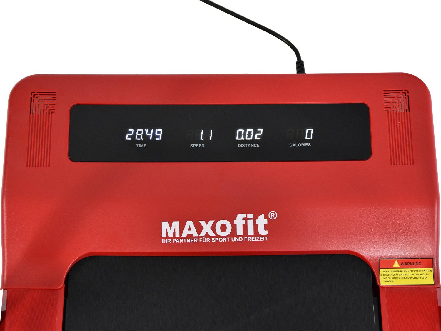 Laufband Mini Walking Laufband mit Rot MF-2 Maxofit Schwarz Bluetooth-Lautsprecher